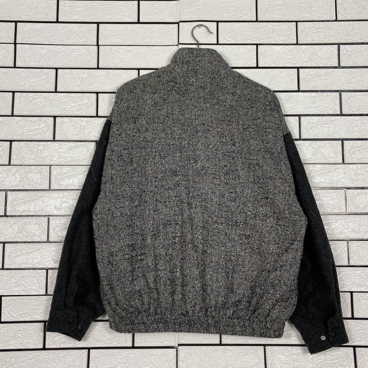 Issey Miyake 📌Vintage Wool Bomber Jacket Ginrei Rare Design Size US L / EU 52-54 / 3 - 9 Thumbnail