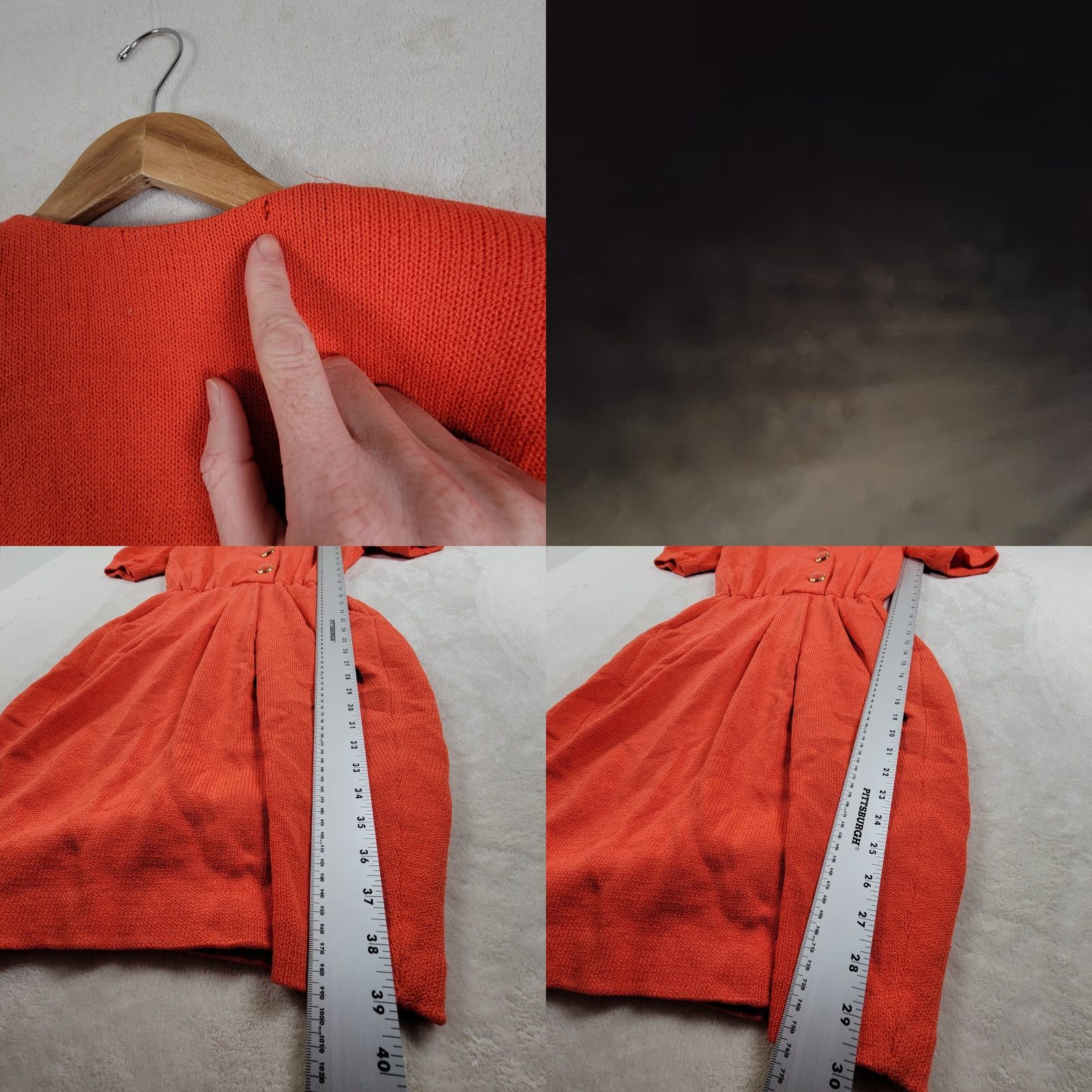 St. John St. John Dress Orange Long Knit Short Sleeve Button Closure Women 6 Dress Size M / US 6-8 / IT 42-44 - 8 Thumbnail