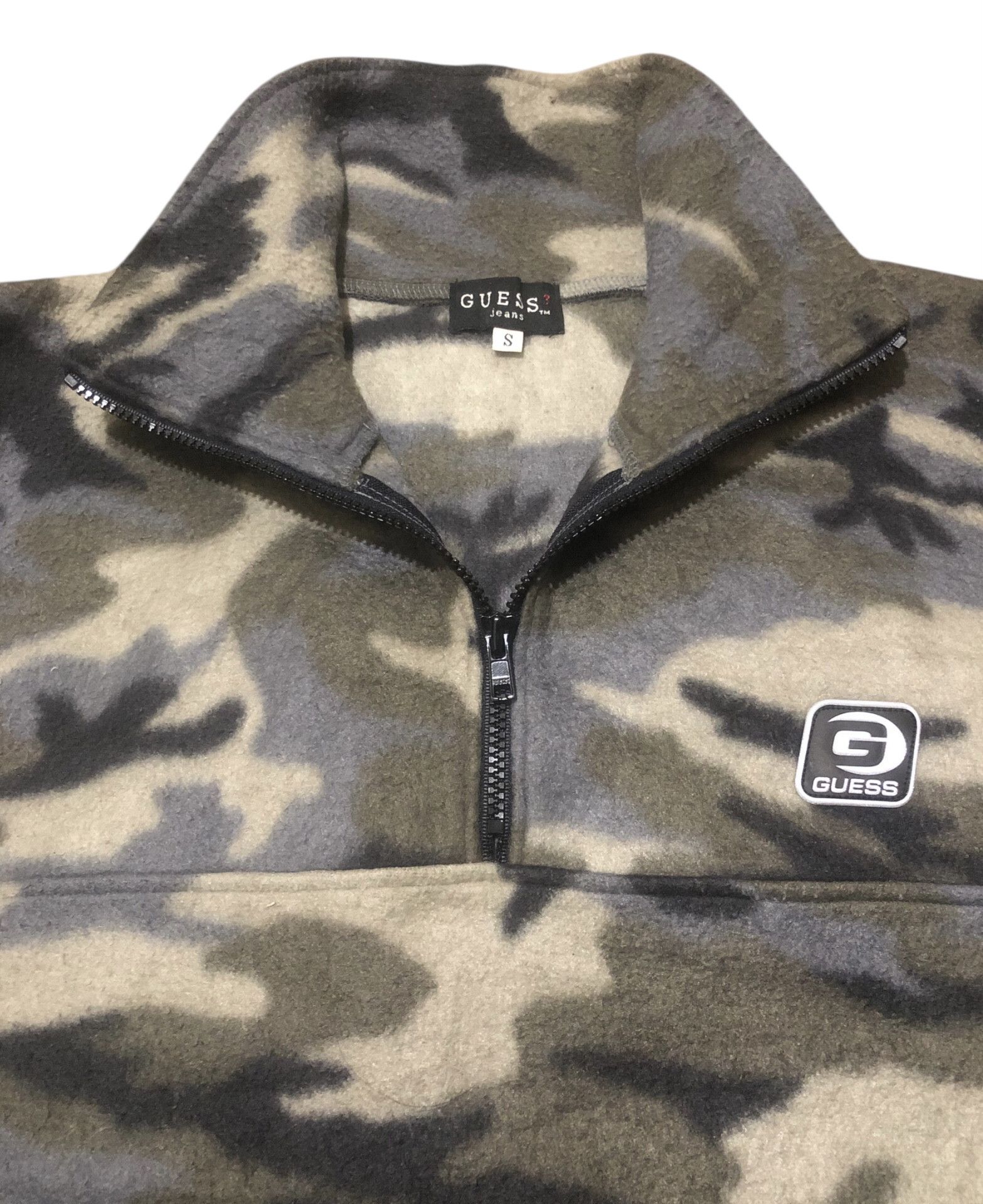 Guess 🔥Vintage Y2K GUESS Camo Half-Zip Fleece Sweater Jacket Size US S / EU 44-46 / 1 - 7 Thumbnail