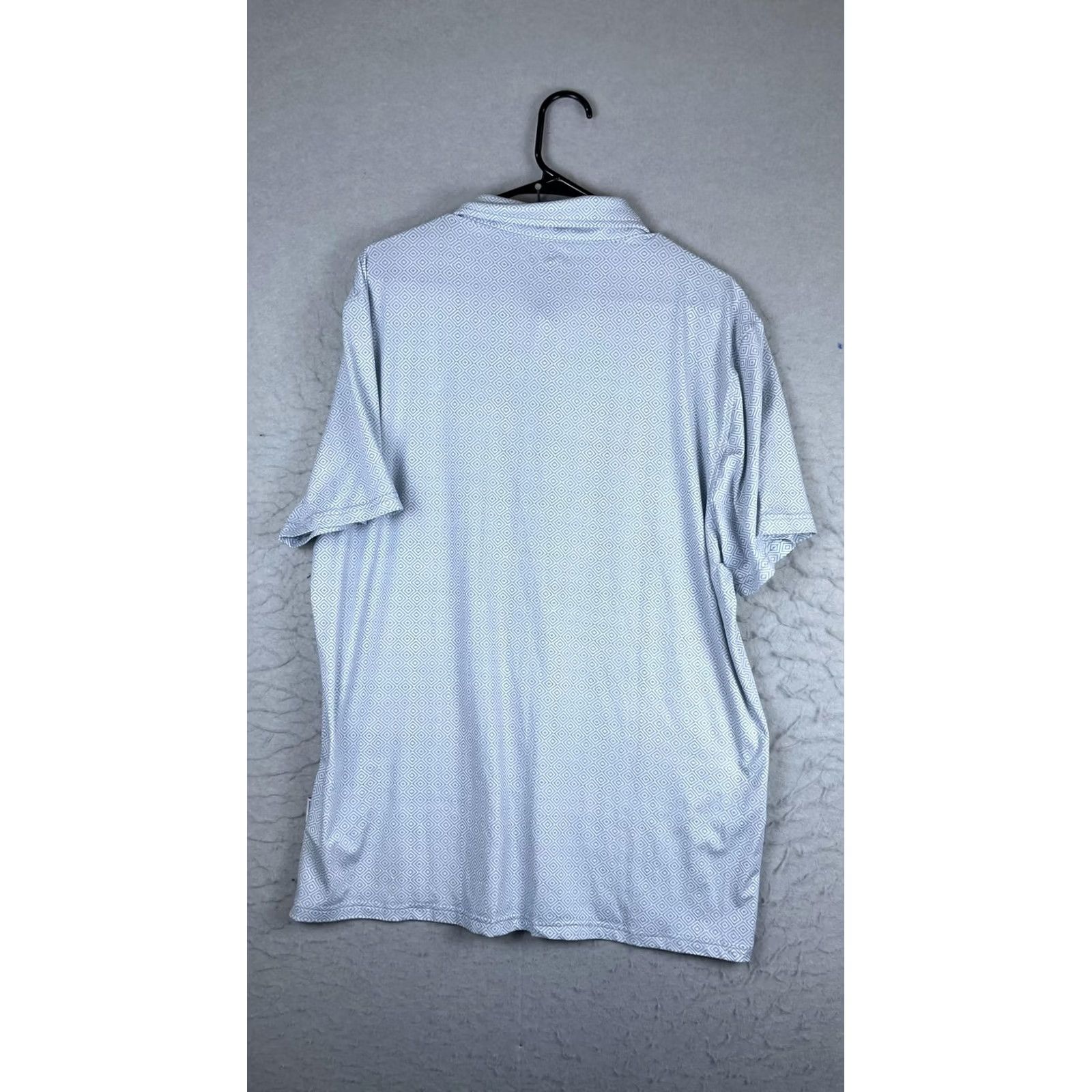 Vintage Wearfirst Shirt Mens Large Blue Geometric Short Sleeve Button Front Casual Size US L / EU 52-54 / 3 - 5 Thumbnail