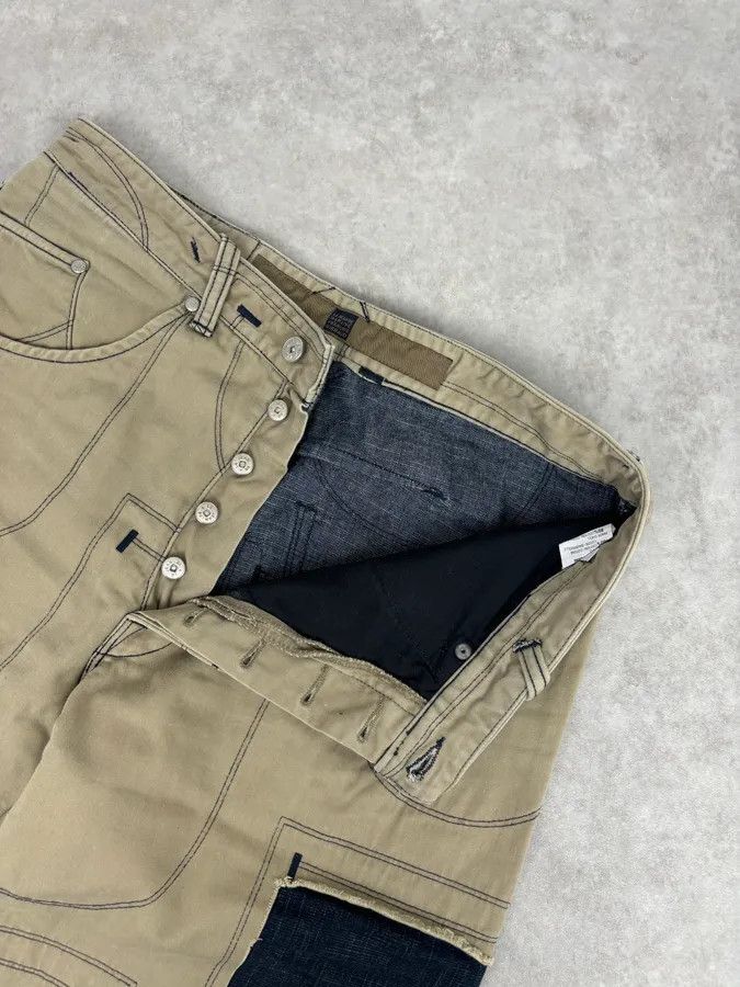 Marithe + Francois Girbaud 2000s Marithé + François Girbaud Beige Cargo Pants Size US 32 / EU 48 - 9 Thumbnail