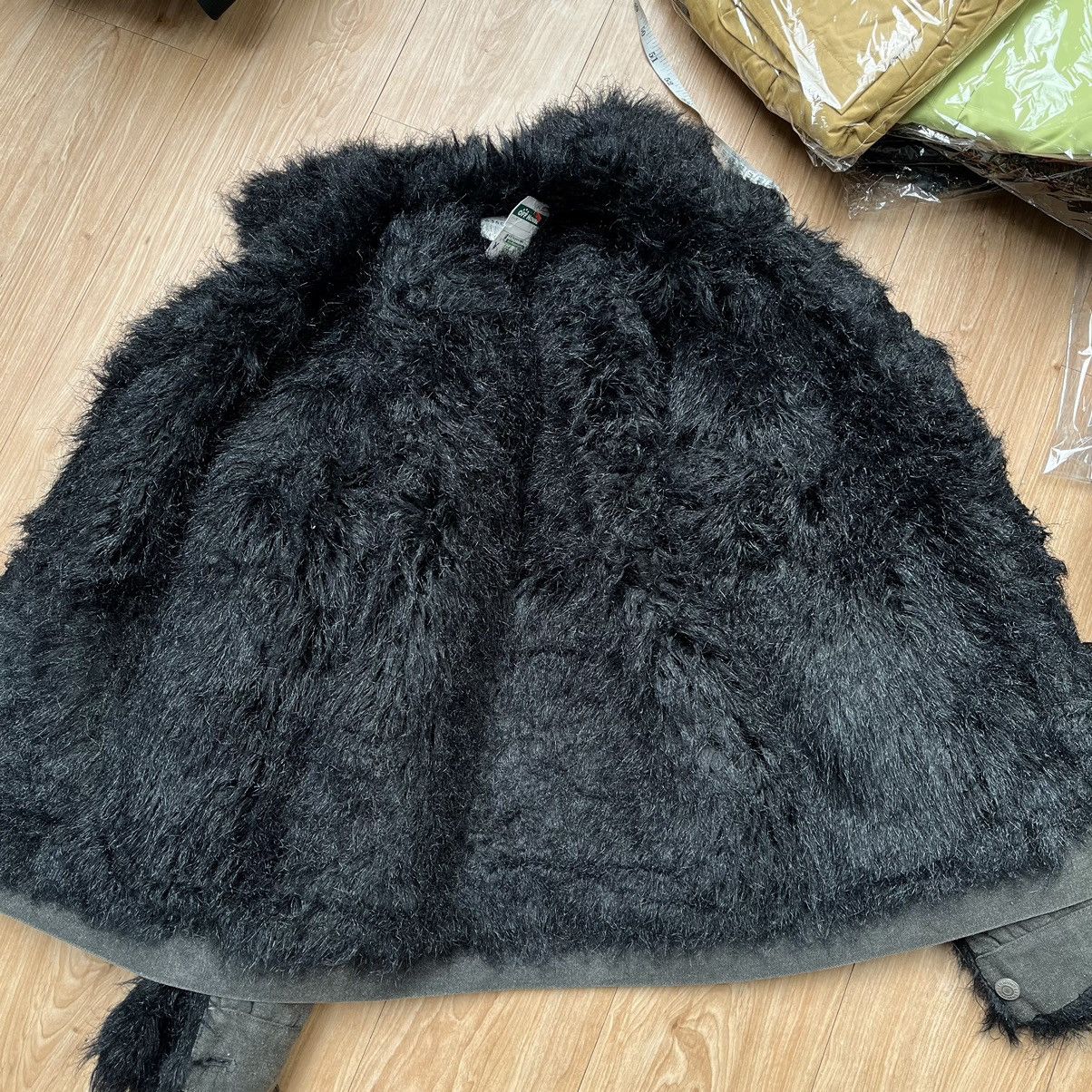 ジャケット・アウター KATHARINE HAMNETT LONDON Fake fur coat Katharine Hamnett London Blouson Fux Faur trucker Jacket