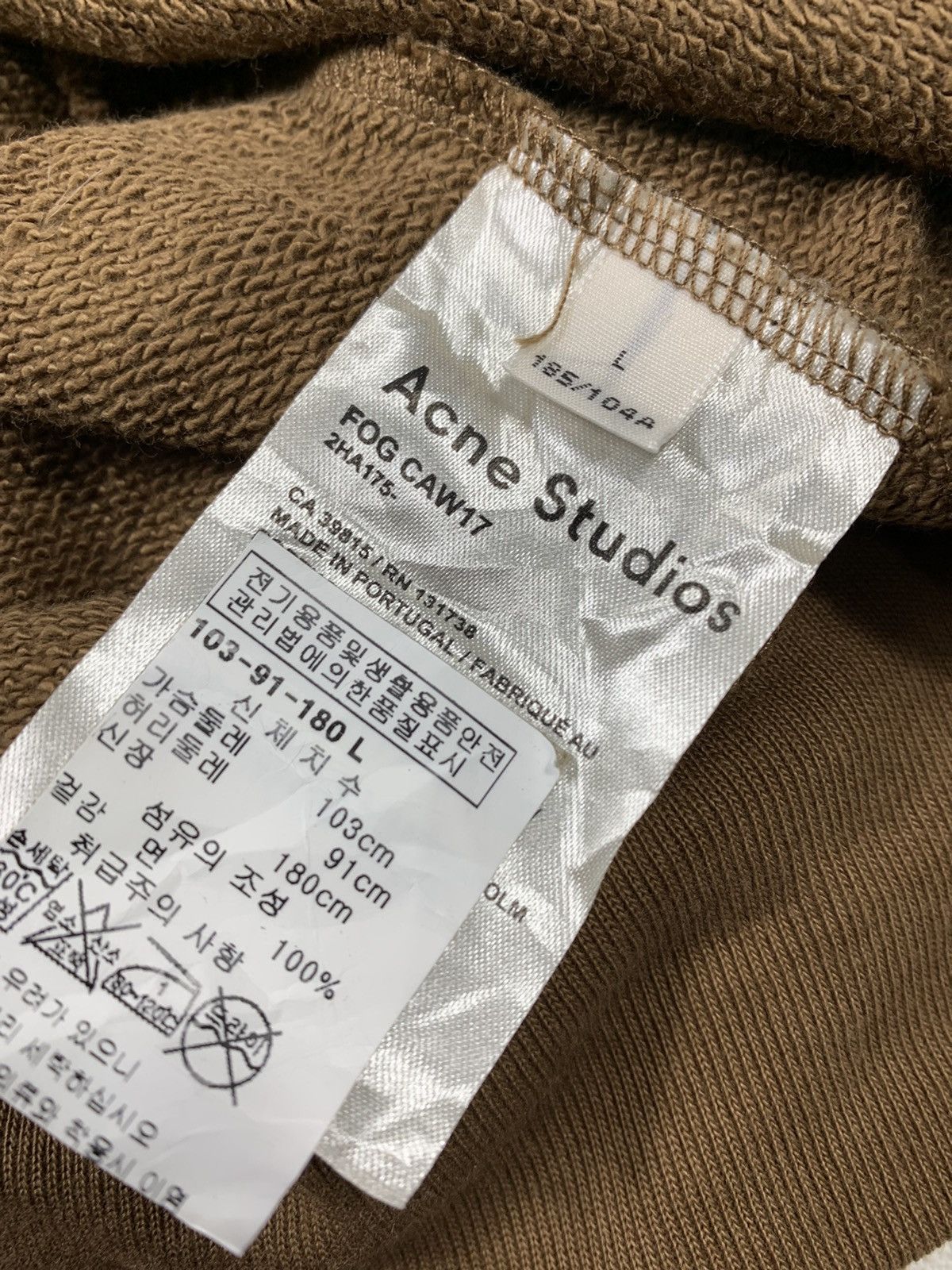 Acne Studios ACNE STUDIOS DINNER FOG HOODY Size US M / EU 48-50 / 2 - 5 Thumbnail