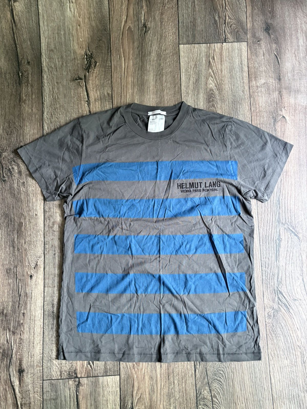 Helmut Lang Helmut Lang Vienna Paris New York Logo T-Shirt Size US L / EU 52-54 / 3 - 1 Thumbnail