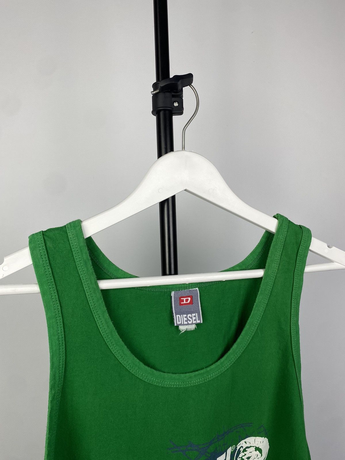 Diesel × Vintage Y2K Diesel Avant Garde Tank Top Back Print Streetwear Hype Size US M / EU 48-50 / 2 - 5 Thumbnail