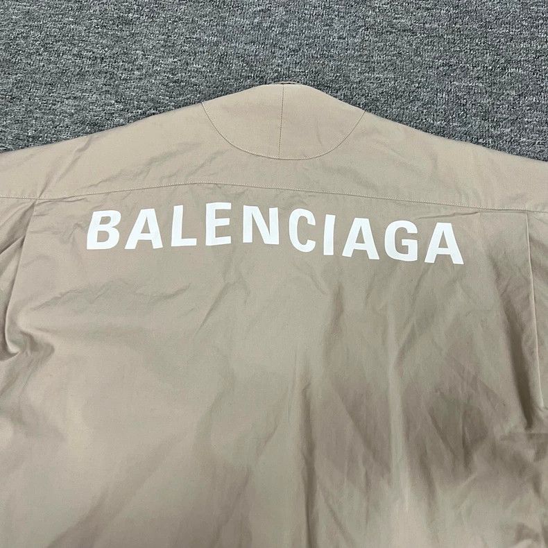Balenciaga Balenciaga size 38 Letter Logo silhouette short sleeve shir Size US M / EU 48-50 / 2 - 5 Thumbnail