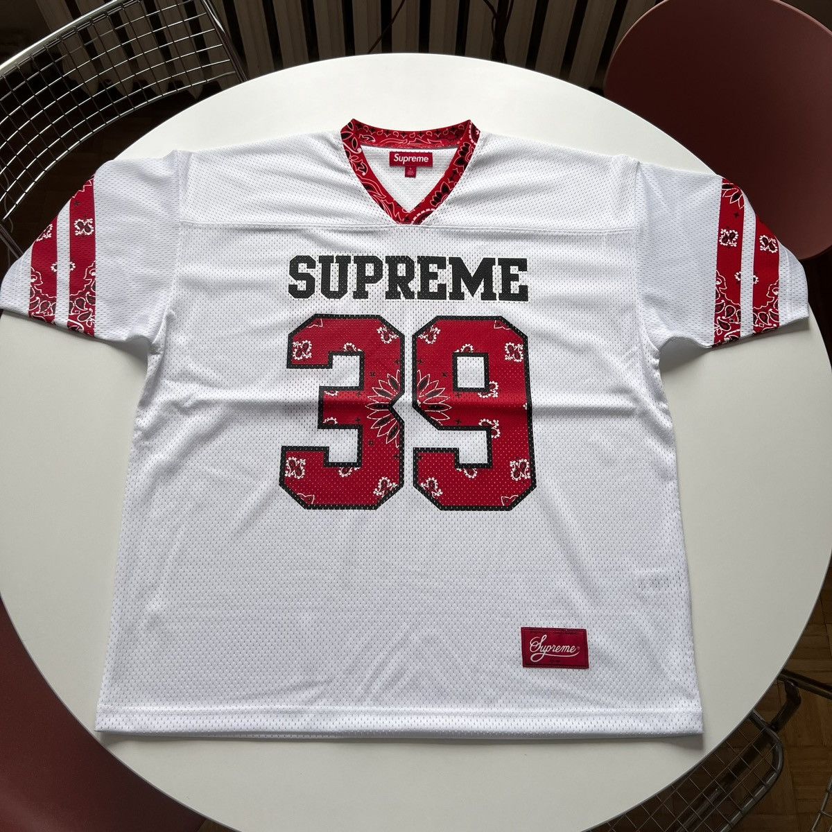 シャツ Supreme Bandana Football Jersey WHITE 昨日のコーデ✨ Supreme Bandana Football Jersey 