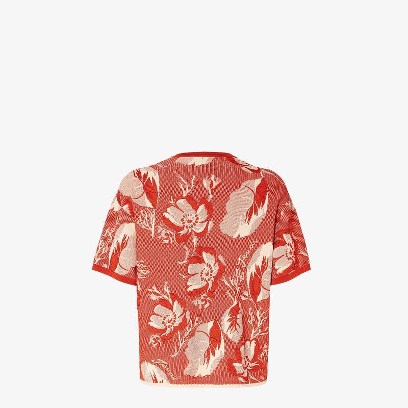 Fendi o1s1wg110326 T Shirt in Red Size S / US 4 / IT 40 - 2 Thumbnail
