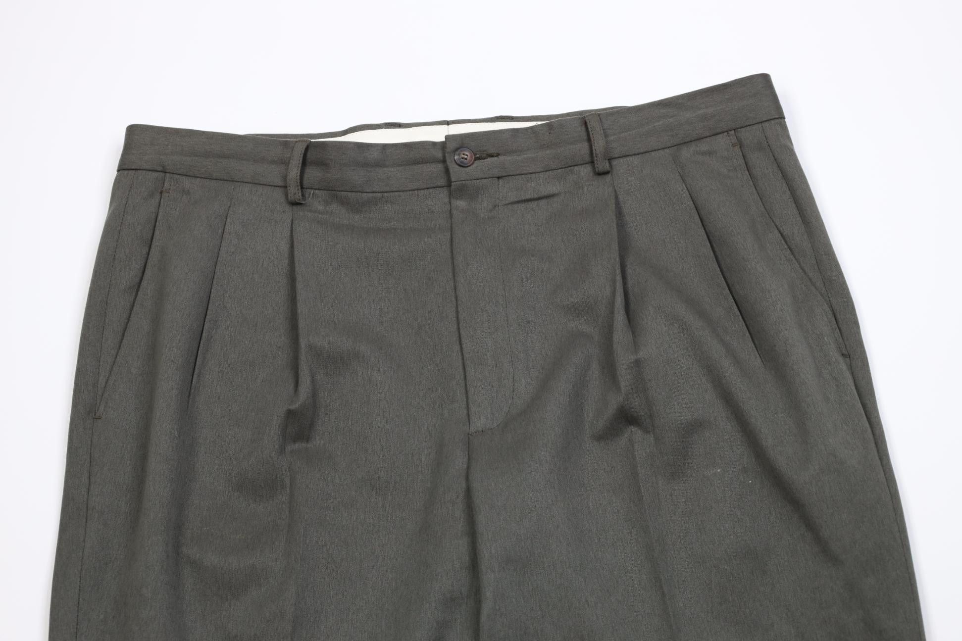 Vintage Vintage 90s Streetwear Wide Leg Chino Pants Heather Green Size US 40 / EU 56 - 2 Thumbnail