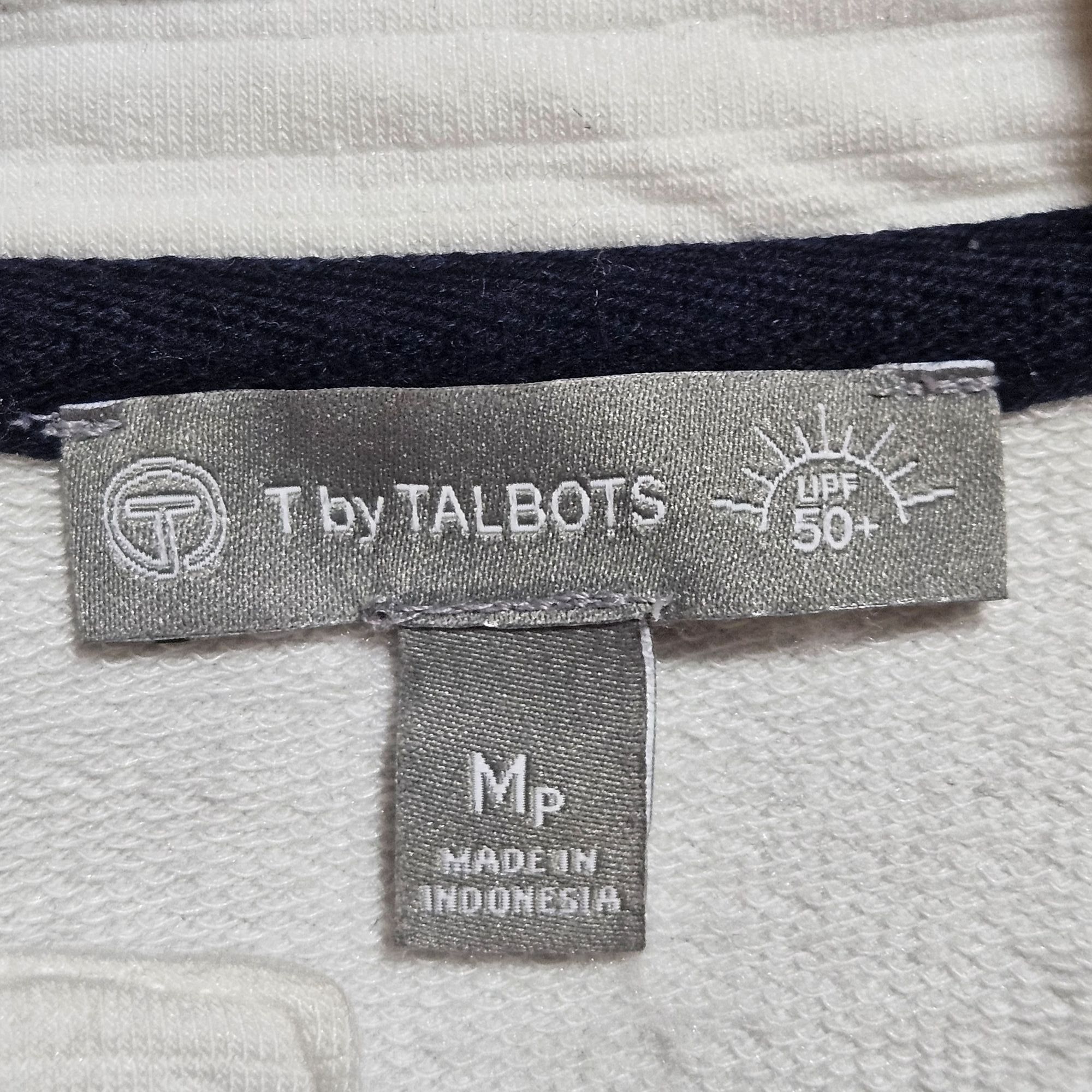 Other Talbots Woman's Stone 3/4 Zip Sweatshirt Med UPF 50+ Preppy Size M / US 6-8 / IT 42-44 - 4 Thumbnail