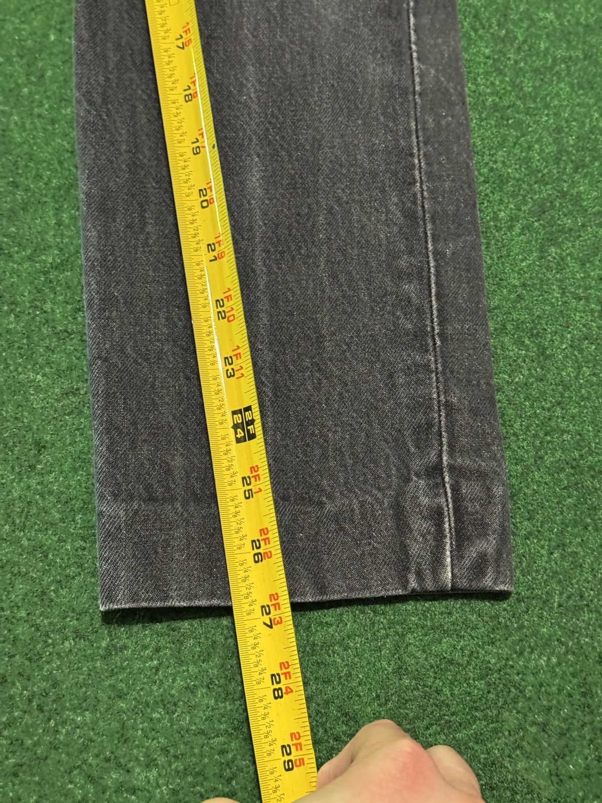 Levi's Vintage Clothing Vintage 70s Levi’s 501 Black Straight Leg Denim Jeans Size US 26 / EU 42 - 7 Thumbnail
