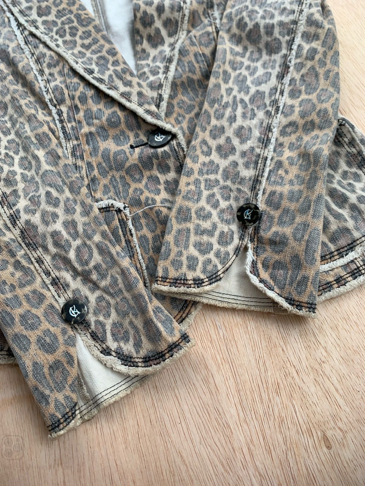 20471120 Vintage Leopard Blazer Ifsixwasnine Punk Style Size M / US 6-8 / IT 42-44 - 7 Thumbnail