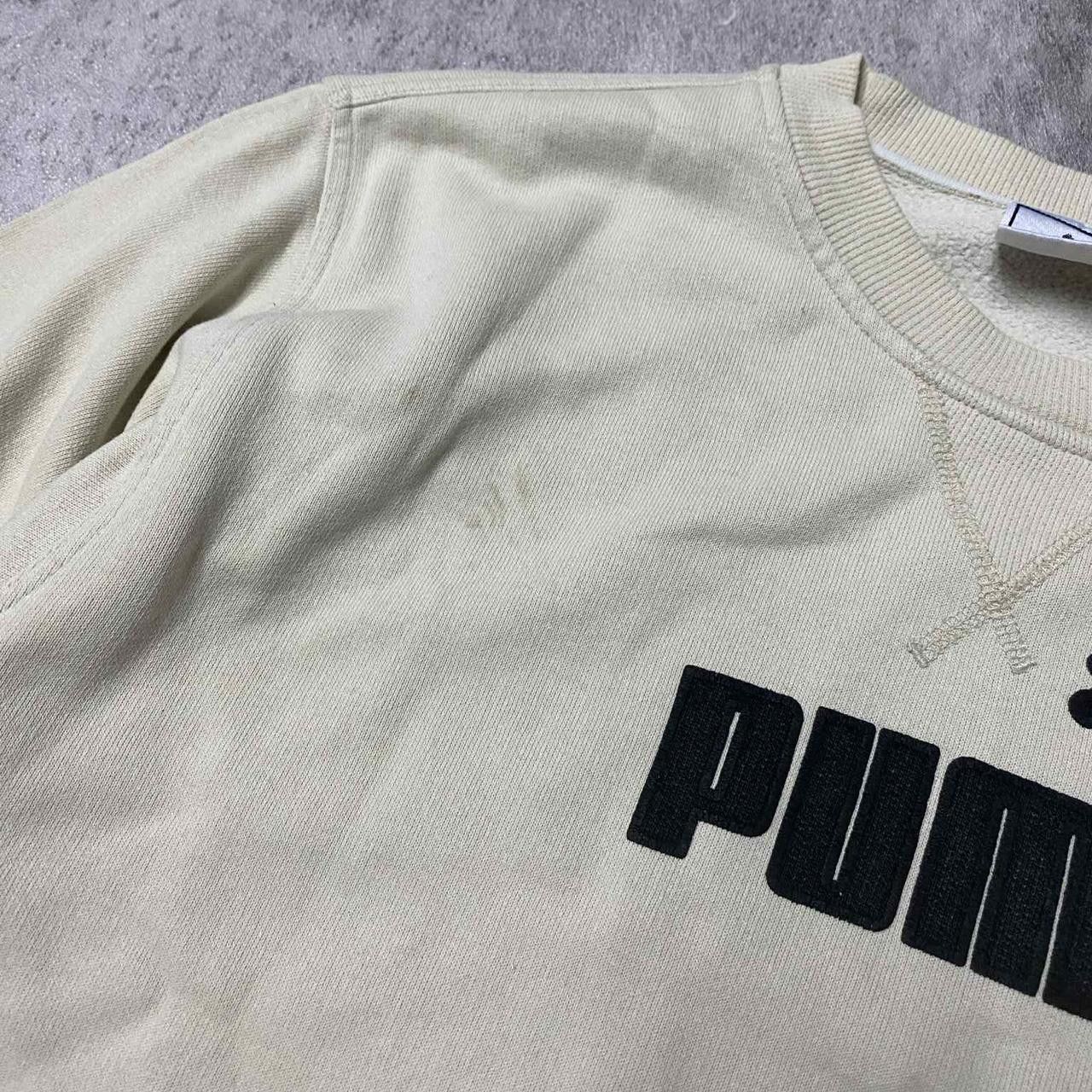 Puma Cream Puma sweatshirt with black logo Size US XL / EU 56 / 4 - 3 Thumbnail