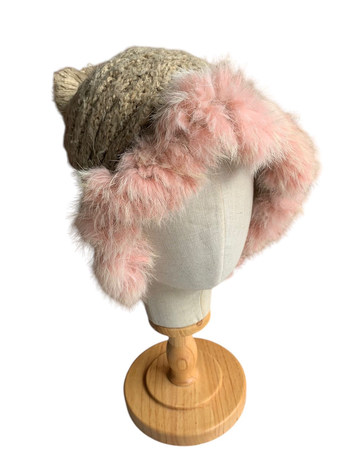 Japanese Brand × Kapital × Vintage Knitted Crochet Fur Rare Hairy Distressed Winter session hat Size ONE SIZE - 1 Thumbnail