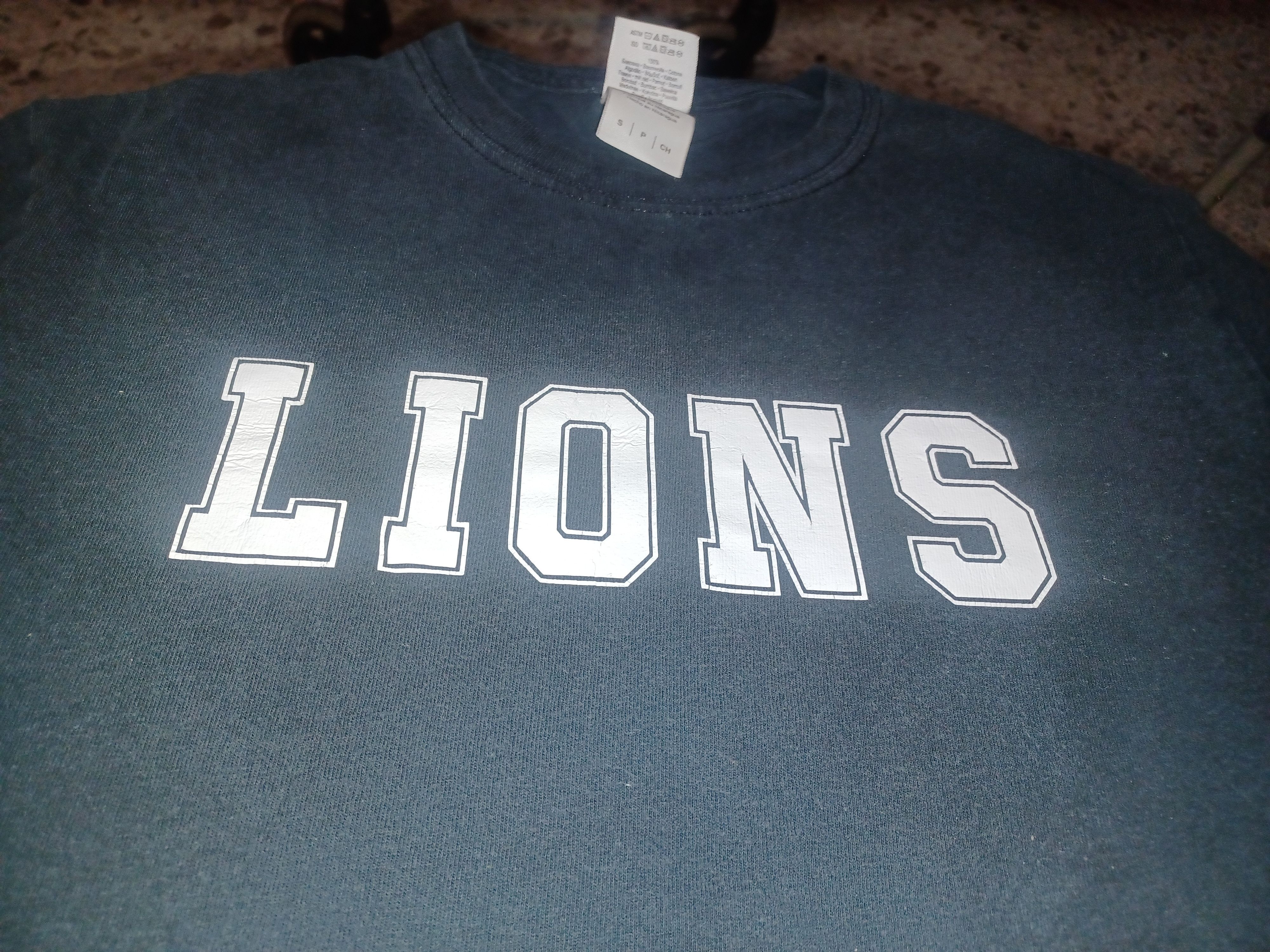 Other LIONS Tee Shirt Small Black & White Short Sleeve Size S / US 4 / IT 40 - 2 Thumbnail