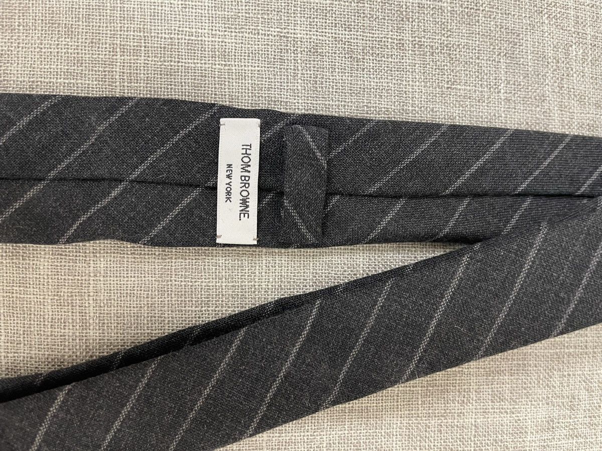Thom Browne Thom Browne Grey Stripe - Tie Size ONE SIZE - 3 Thumbnail