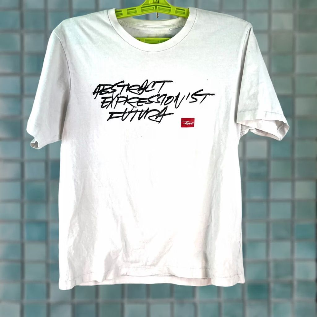 Vintage Abstract Expressionist Futura 2 Sidded Graphic T Shirt Size M Shirt Men White Art 90s Mens Size US M / EU 48-50 / 2 - 1 Thumbnail