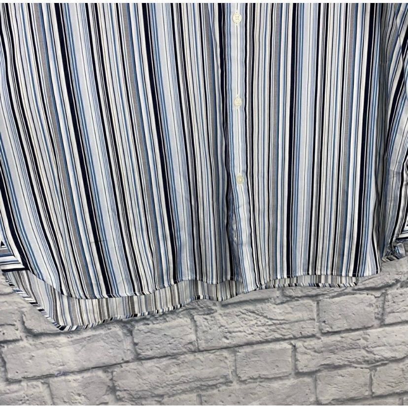 Michael Kors Michael Kors Longsleeve button down stripe dress shirt w/but Size US XXL / EU 58 / 5 - 2 Thumbnail