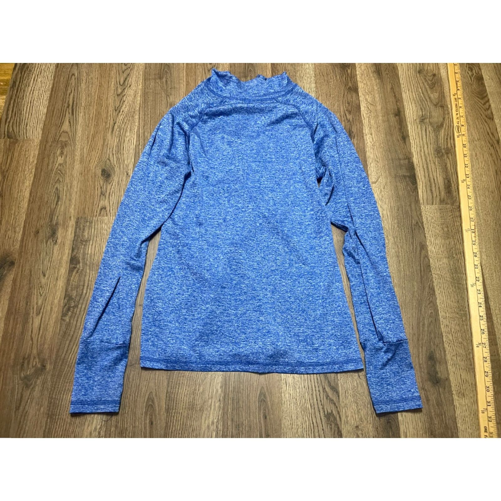 Vintage ELESOL Shirt Women’s Size Small Blue Long Sleeve 1/4 Zip Up Pullover Casual Modern Size S / US 4 / IT 40 - 2 Thumbnail