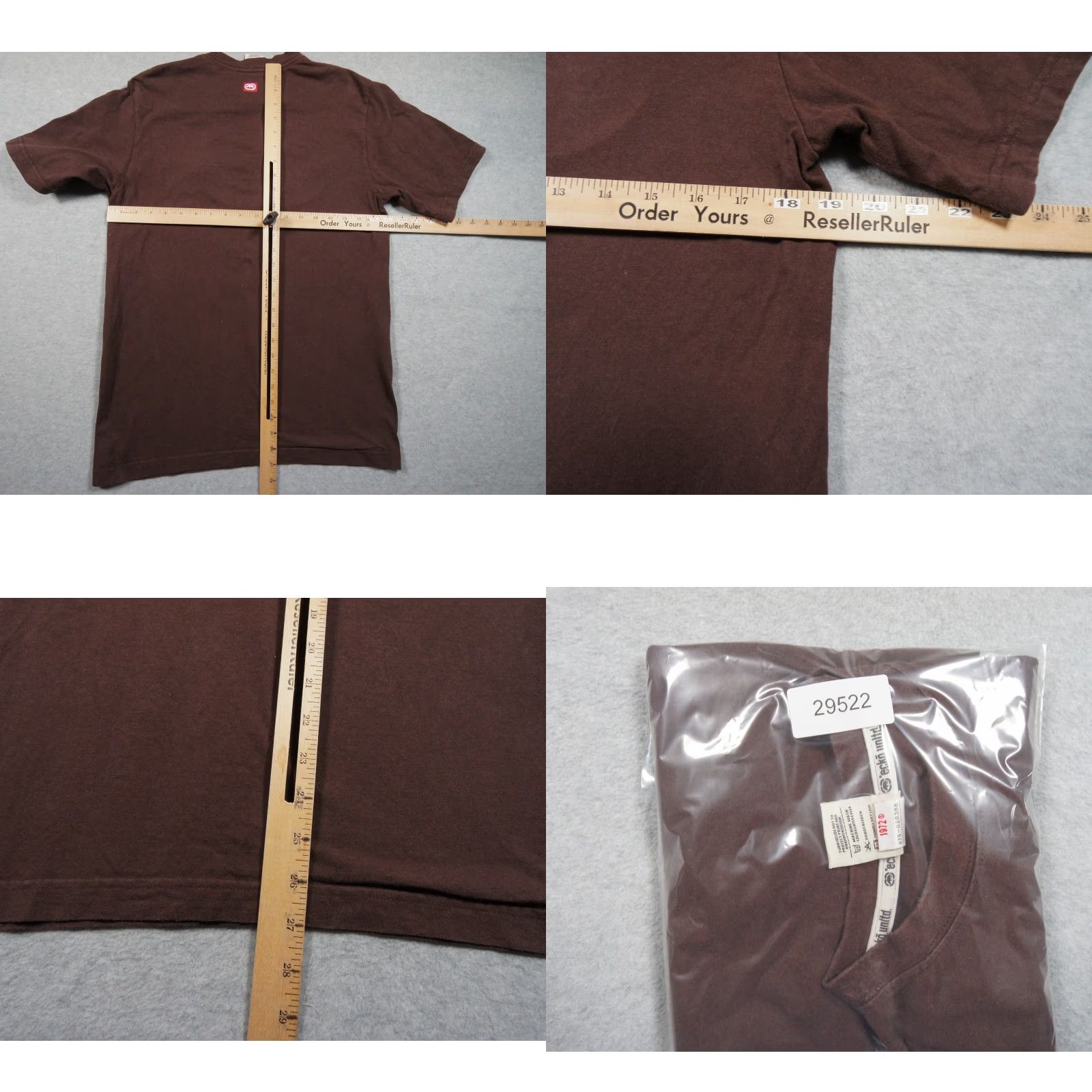 Ecko Unltd. VINTAGE Ecko Unltd. Shirt Men's Small Brown Crewneck Holographic Rhino Hip Hop 2000s Size US S / EU 44-46 / 1 - 8 Thumbnail