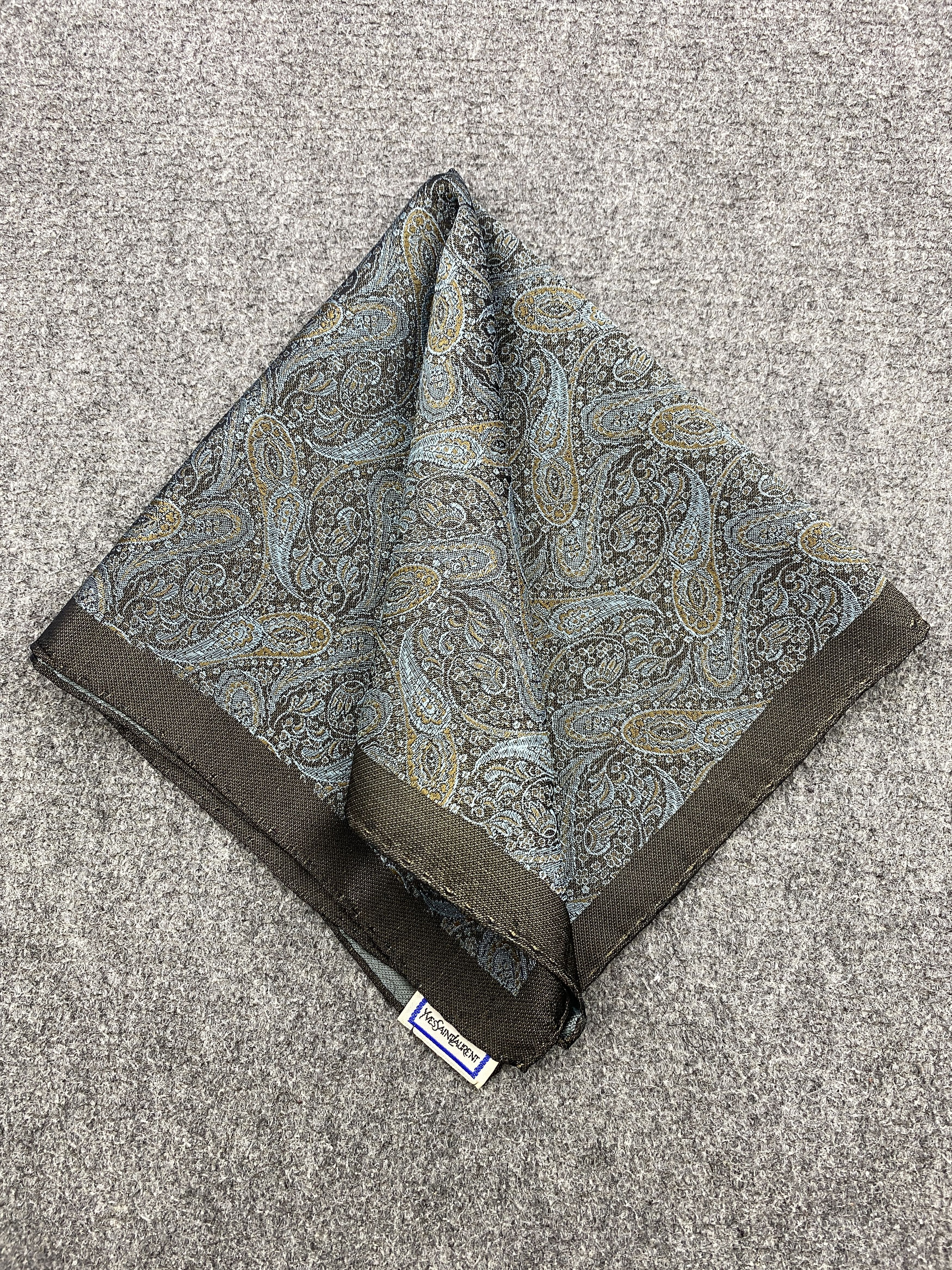 Vintage Yves Saint Laurent Handkerchief /Neckerchief HKC0719 Size ONE SIZE - 3 Thumbnail