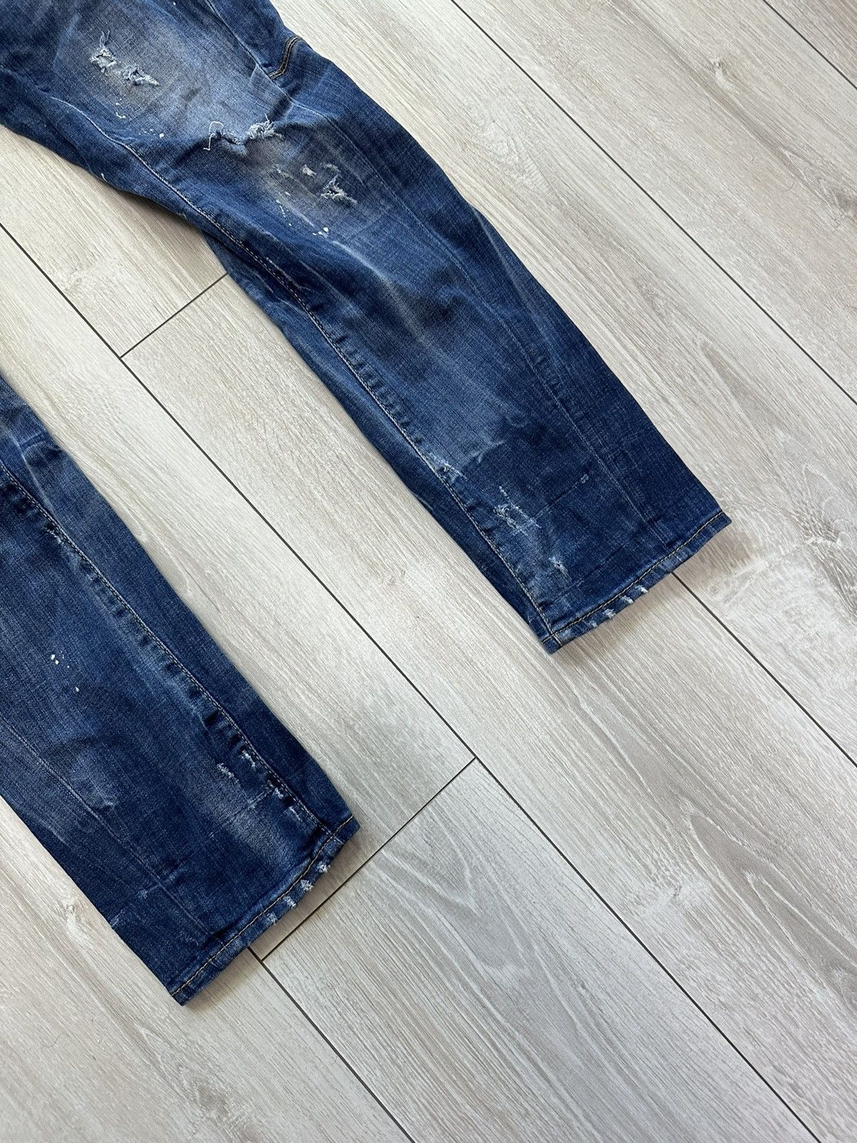 Dsquared2 Dsquared2 Tidy Biker Distressed Denim Jeans Pants (A033) Size US 34 / EU 50 - 6 Thumbnail