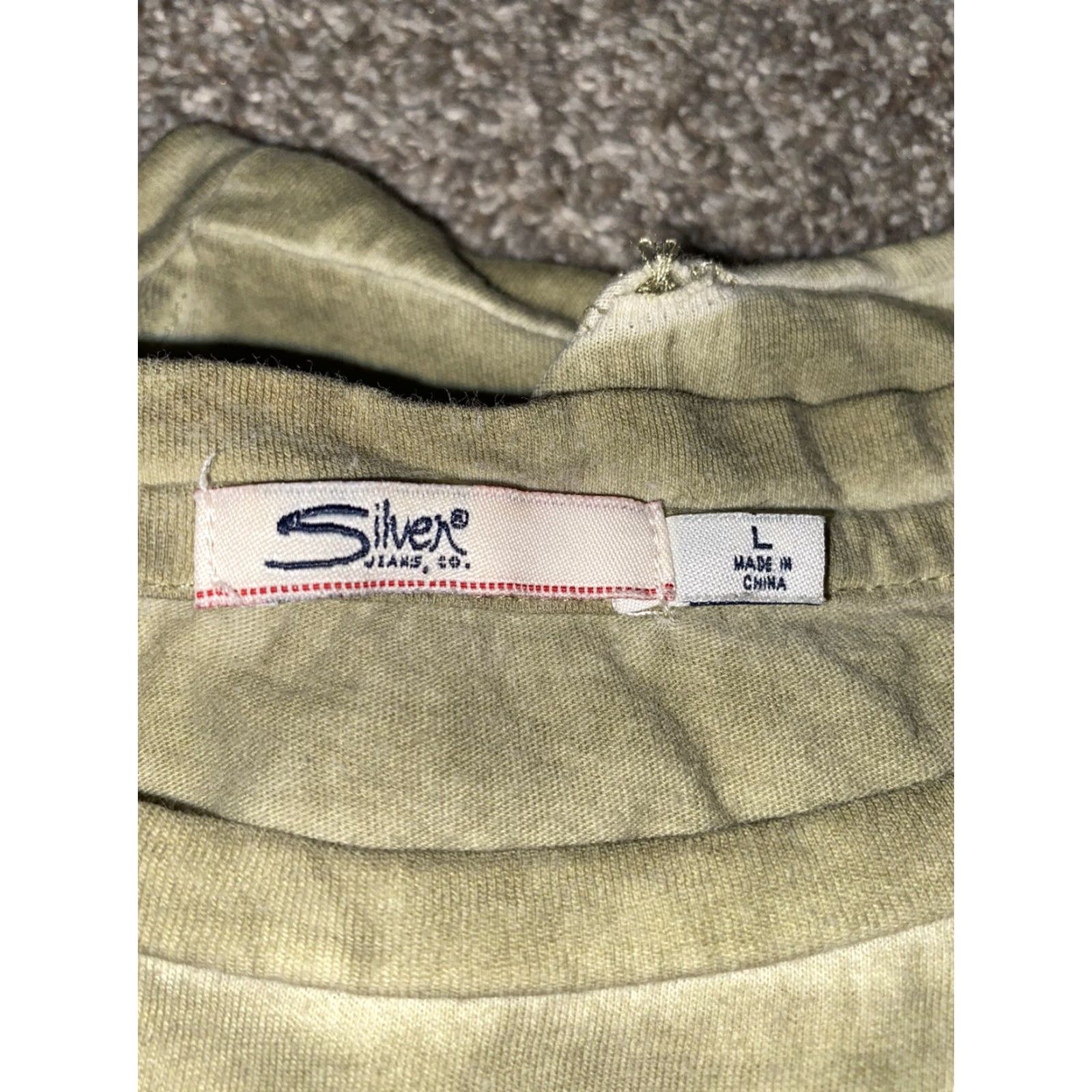 Silver Jeans Co. Silver Jeans Moto Club Racing Team Graphic T Shirt L Mens Silver Color Metal Shirt Size US L / EU 52-54 / 3 - 4 Thumbnail
