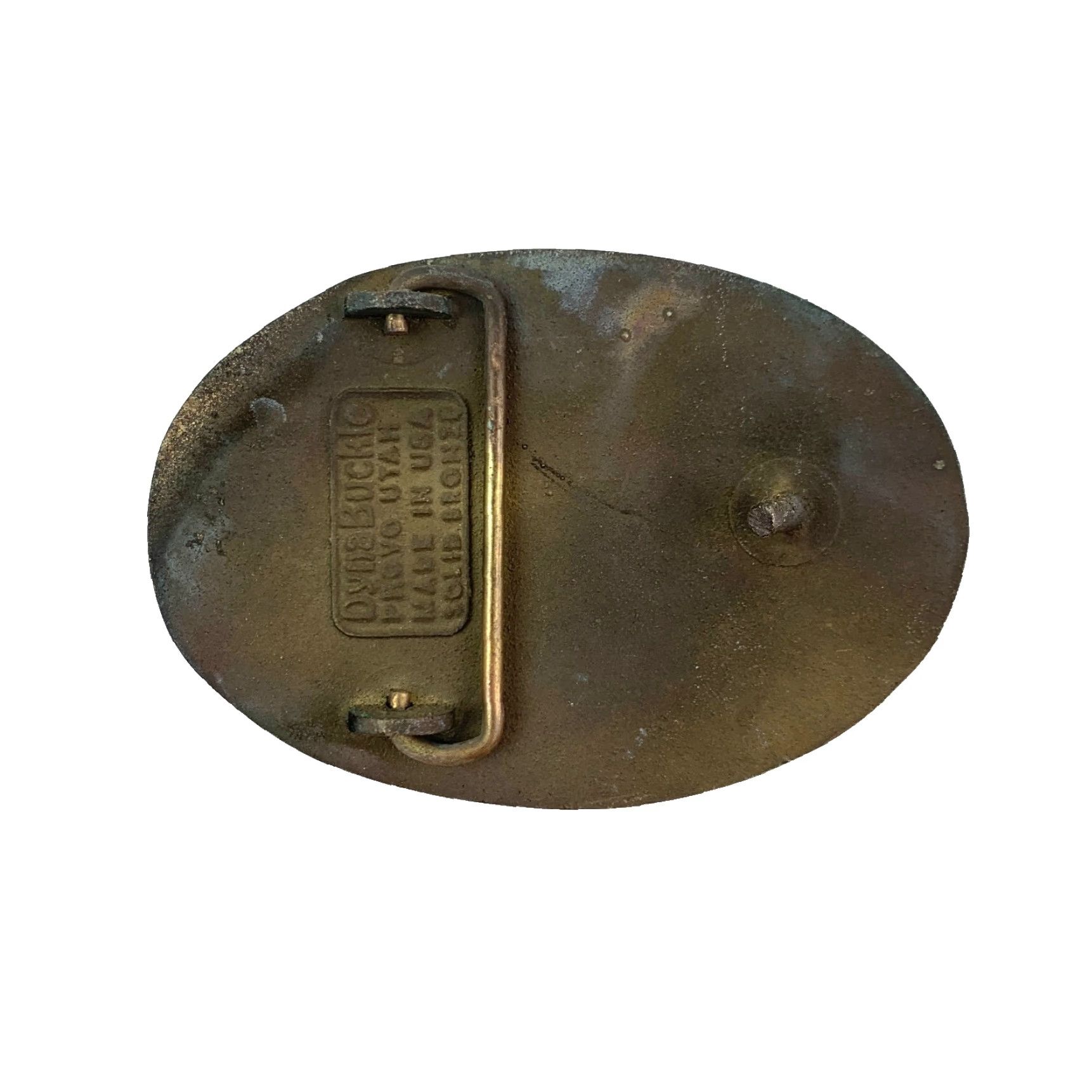 Vintage VINTAGE DynaBuckle Belt Buckle Men Western Buckle Bronze Metal Hardware Provo Utah DynaBuckle Size ONE SIZE - 4 Thumbnail