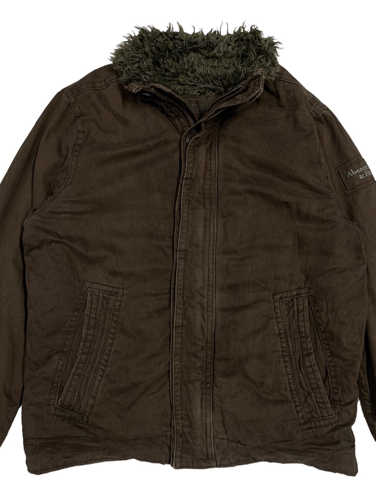 14th Addiction Abercrombie & Fitch Heavy Faux Fur Lined Adirondack Jacket Size US L / EU 52-54 / 3 - 5 Thumbnail