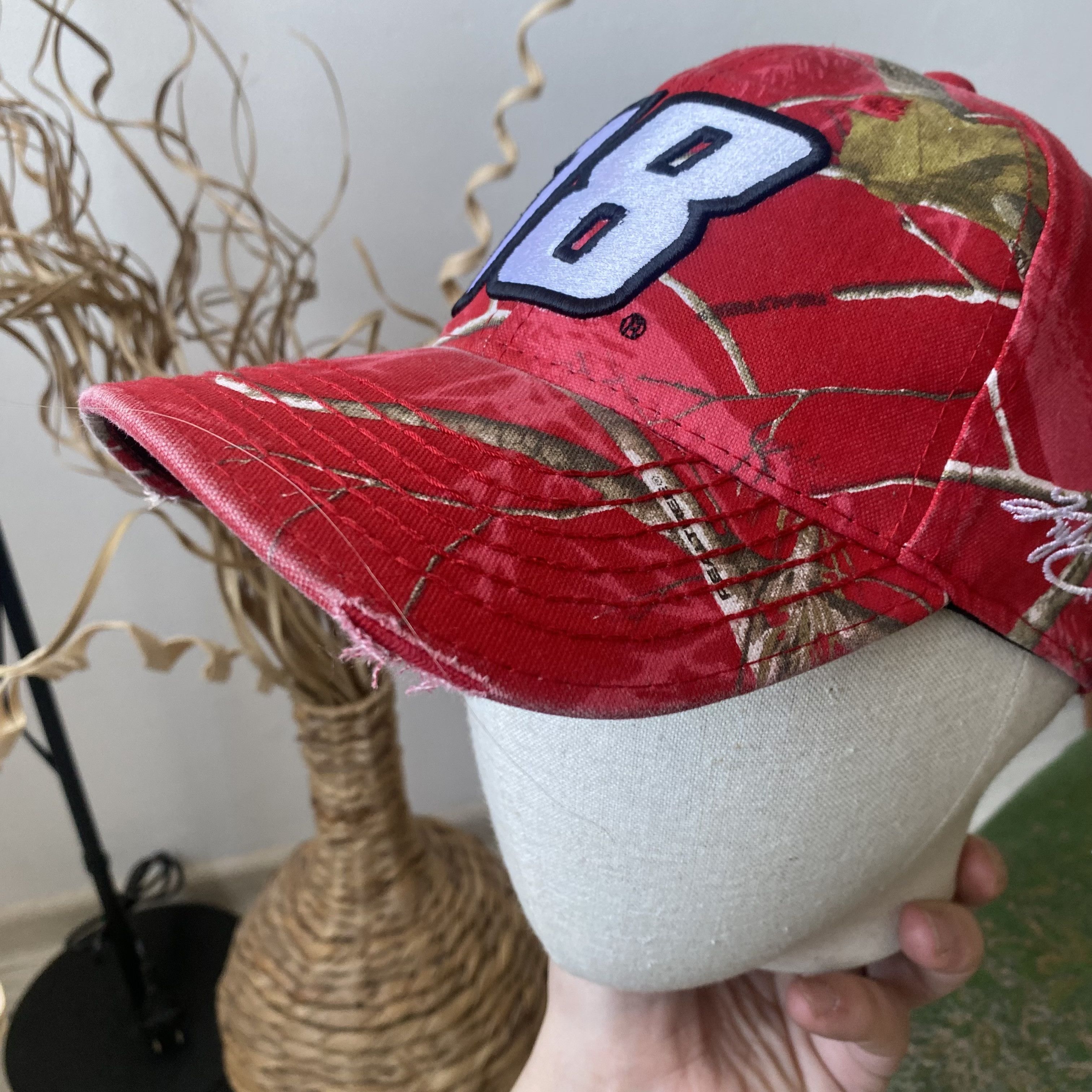 Carhartt 🔥 Mossy Oaks Red Realtree cap Baseball hat NASCAR racing Size ONE SIZE - 4 Thumbnail