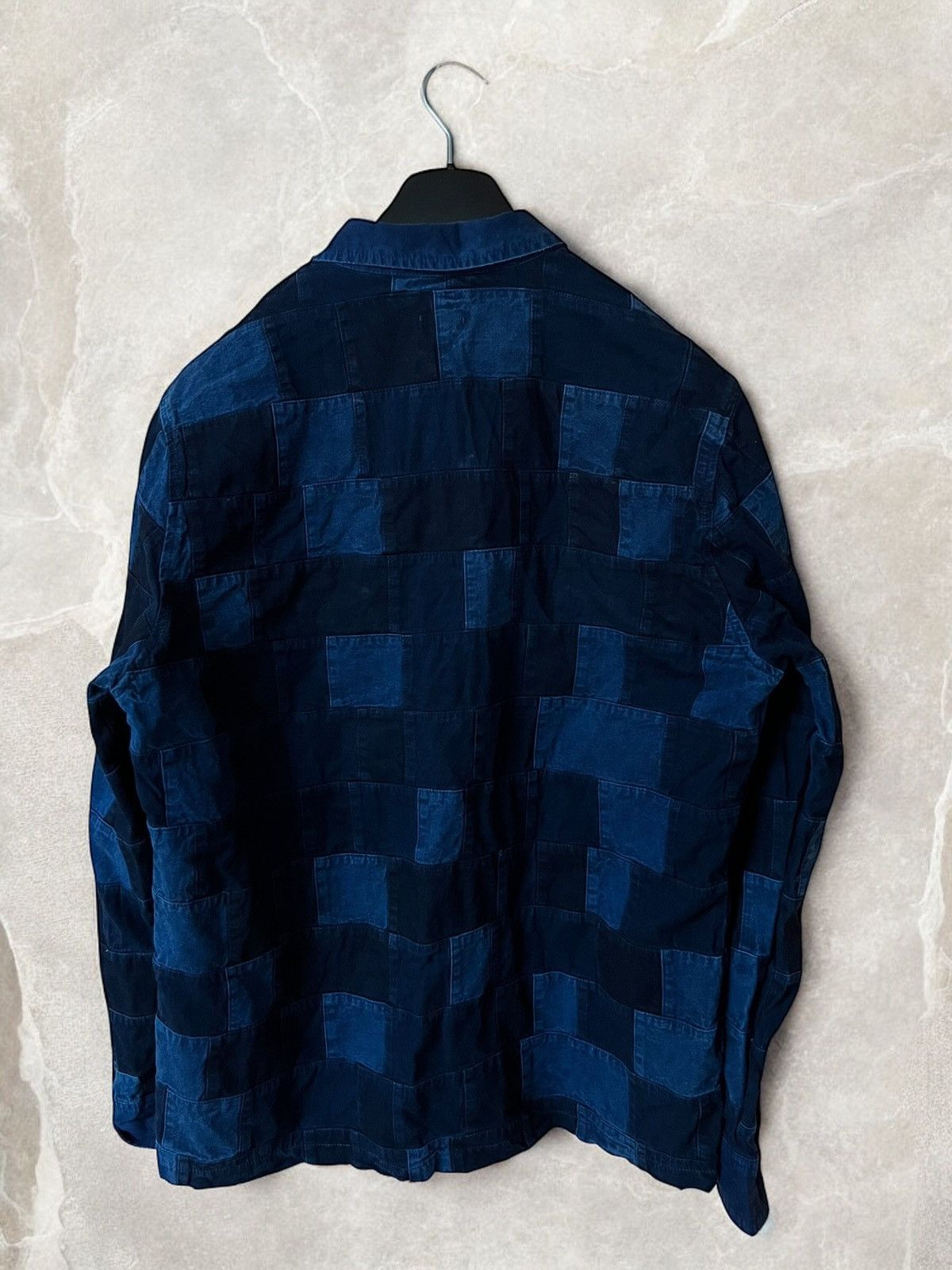 Vintage VINTAGE PATCHWORK DENIM Jacket Shirt OVERSHIRT Jean y2k Size US L / EU 52-54 / 3 - 8 Thumbnail