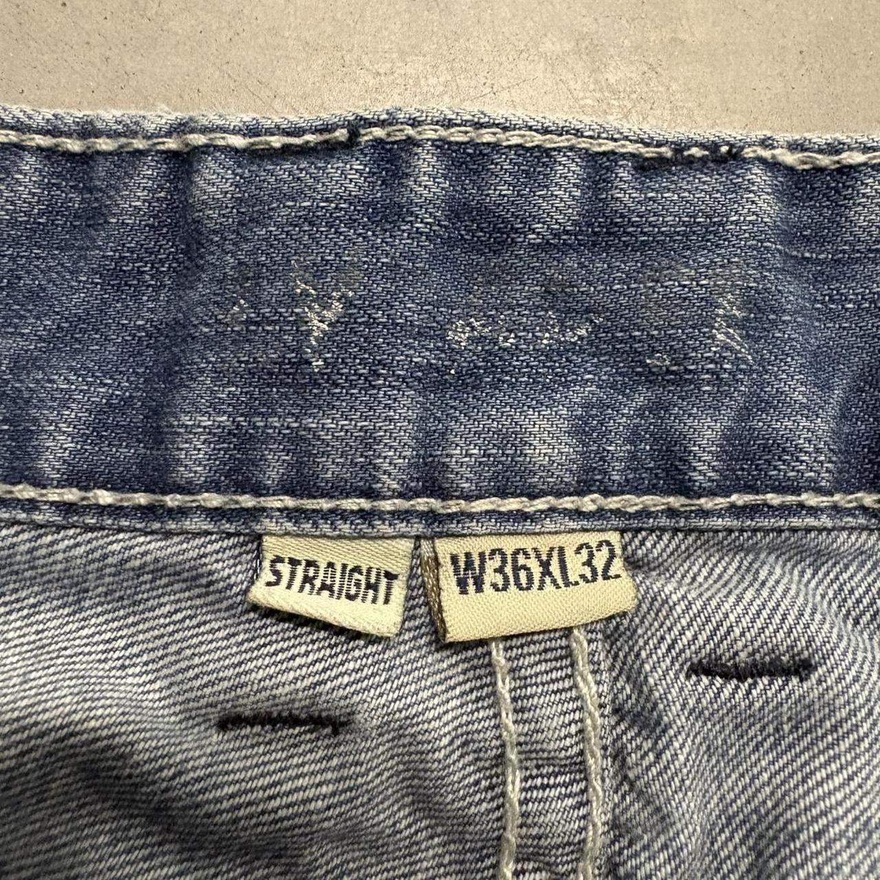 Vintage Crazy Vintage Y2K/2000s Baggy Skater Style Medium Blue Wash Denim jeans! Size US 36 / EU 52 - 8 Thumbnail