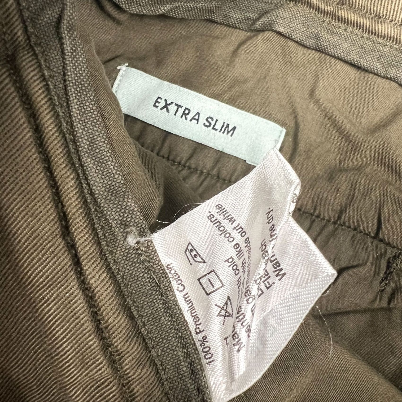 Vintage Spier & Mackay Pants Chino Mens 32x34 Beige Khaki Cotton Extra Slim Size US 32 / EU 48 - 4 Thumbnail