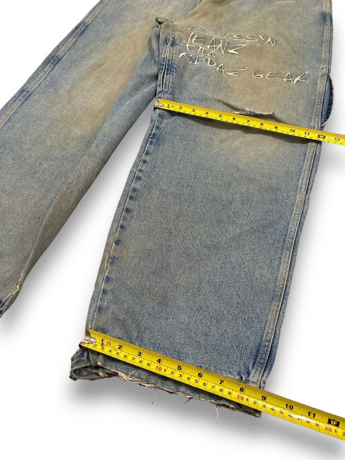 Southpole Vintage Assassyn Jeanz Mud Wash Utility Baggy Grunge Jeans Size US 34 / EU 50 - 21 Thumbnail