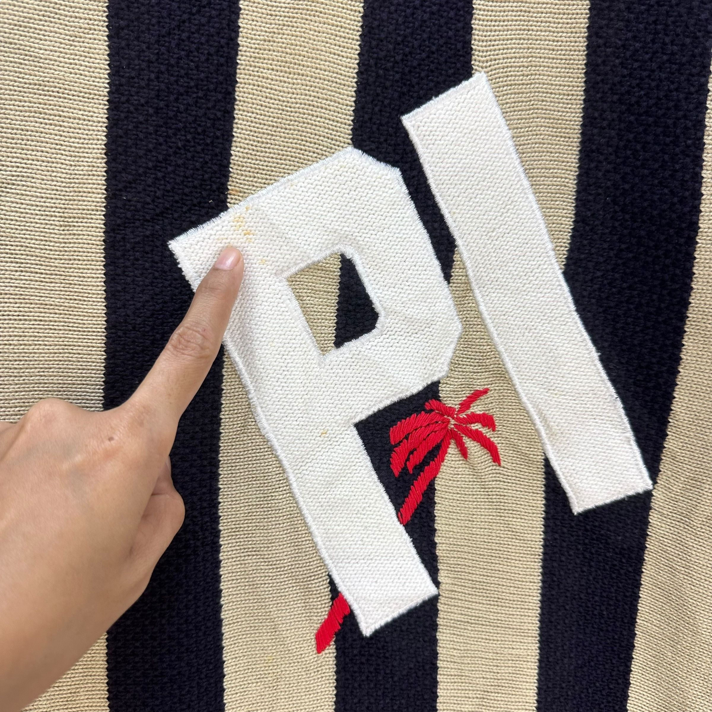 Japanese Brand DI MAGGIO MIXED DOUBLES STRIPED KNITTED SWEATER #8726-023 Size US M / EU 48-50 / 2 - 3 Thumbnail