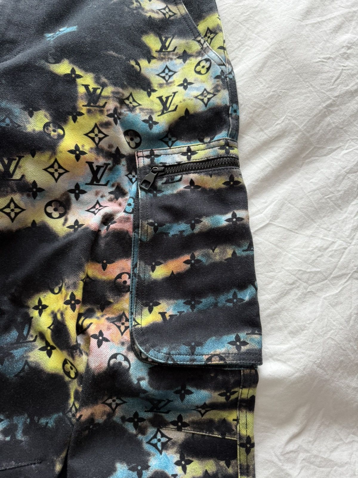Louis Vuitton LV Multicolor Monogram Camo Cargo Pants