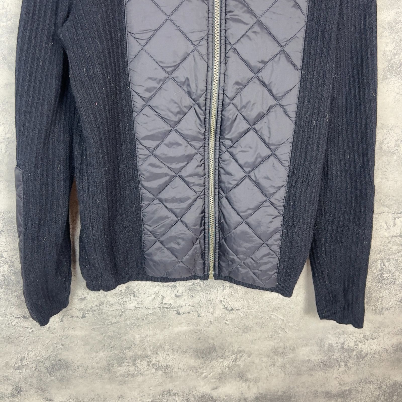 Barbour Barbour Jacket Knit Women's Size 10 Blue Wool Long Sleeve ` Size L / US 10 / IT 46 - 3 Thumbnail