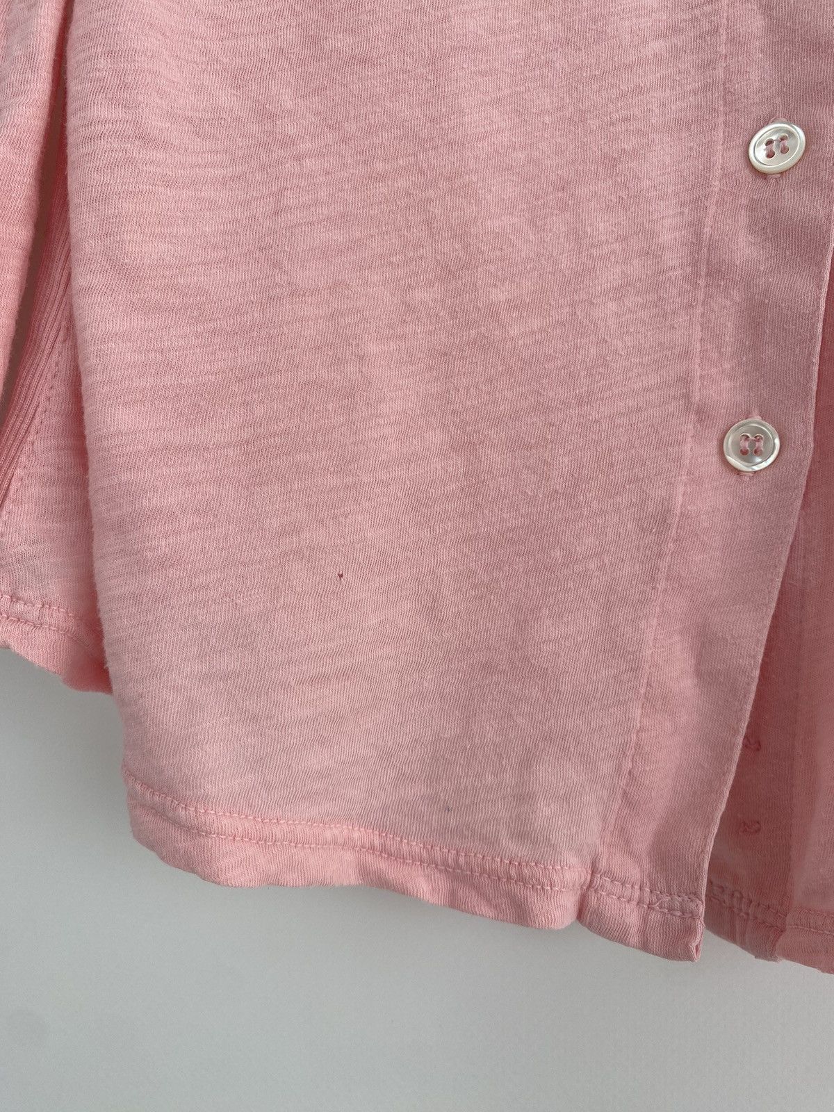 James Perse Standard James Perse Light Pink 3/4 Sleeve Button Up Shirt Size M / US 6-8 / IT 42-44 - 4 Thumbnail