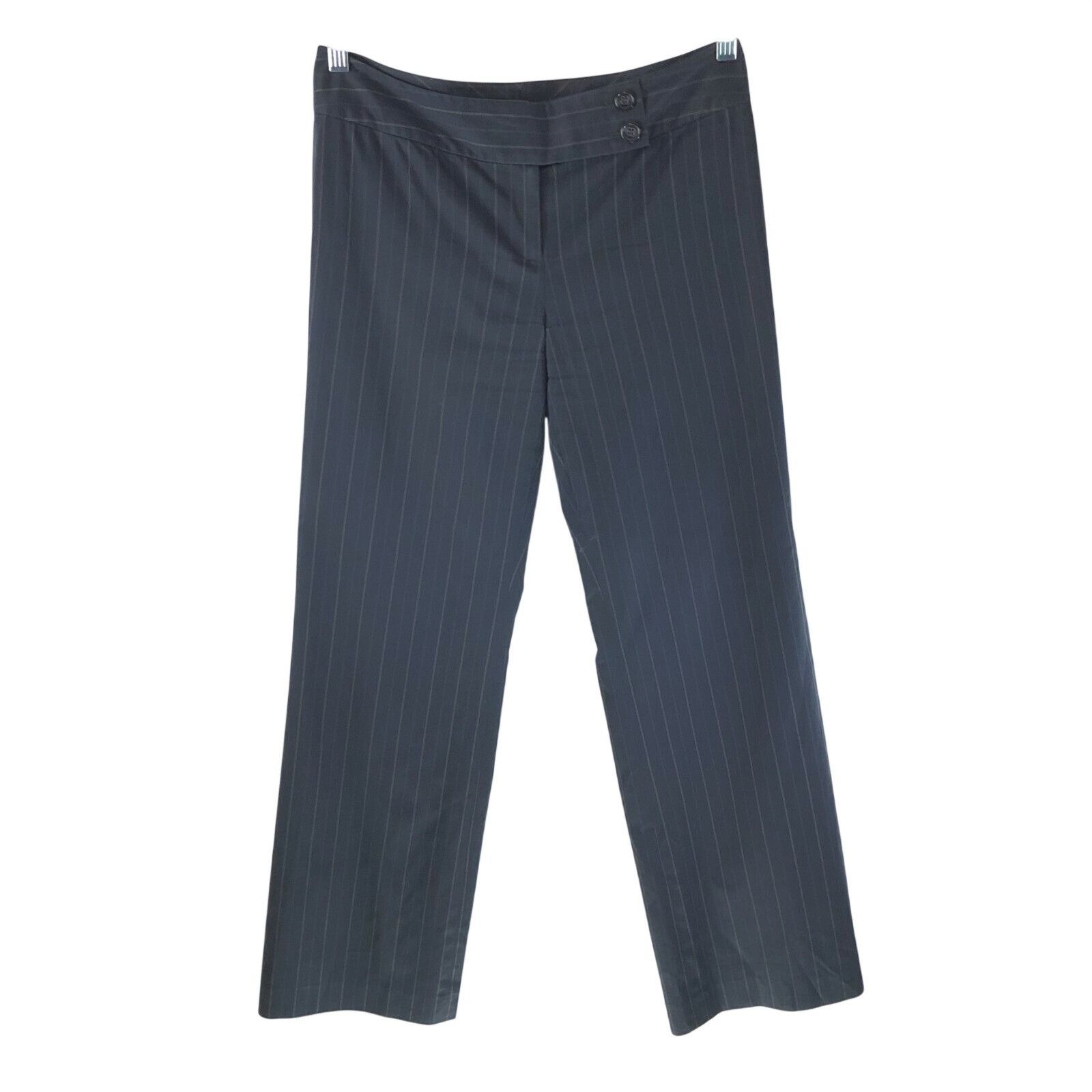 Ann Taylor Ann Taylor Womens Lindsay Dress Pants Cotton Blend Pinstripe Size 27" / US 4 / IT 40 - 1 Thumbnail
