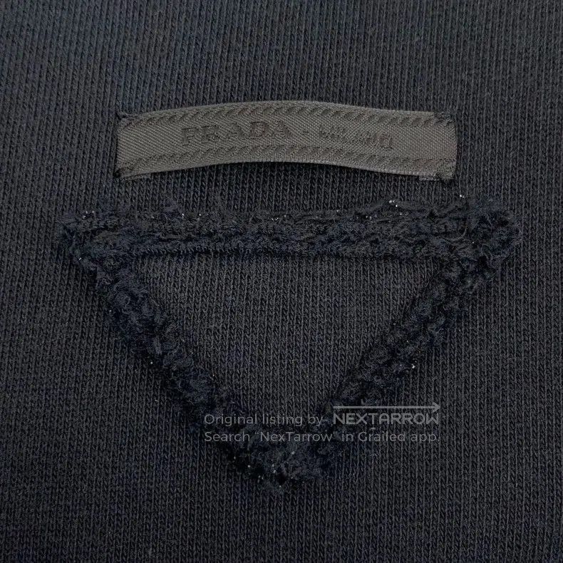 Prada Prada Black Triangle Logo Zip Hoodie. Size US XS / EU 42 / 0 - 5 Thumbnail