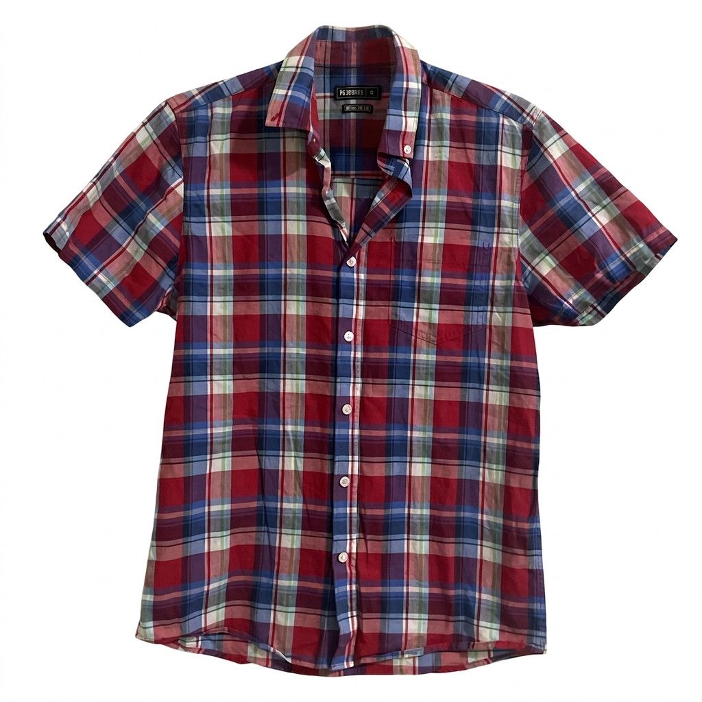 Other Peacocks Men's Short Sleeve Plaid Button-Down Shirt Size US S / EU 44-46 / 1 - 1 Thumbnail