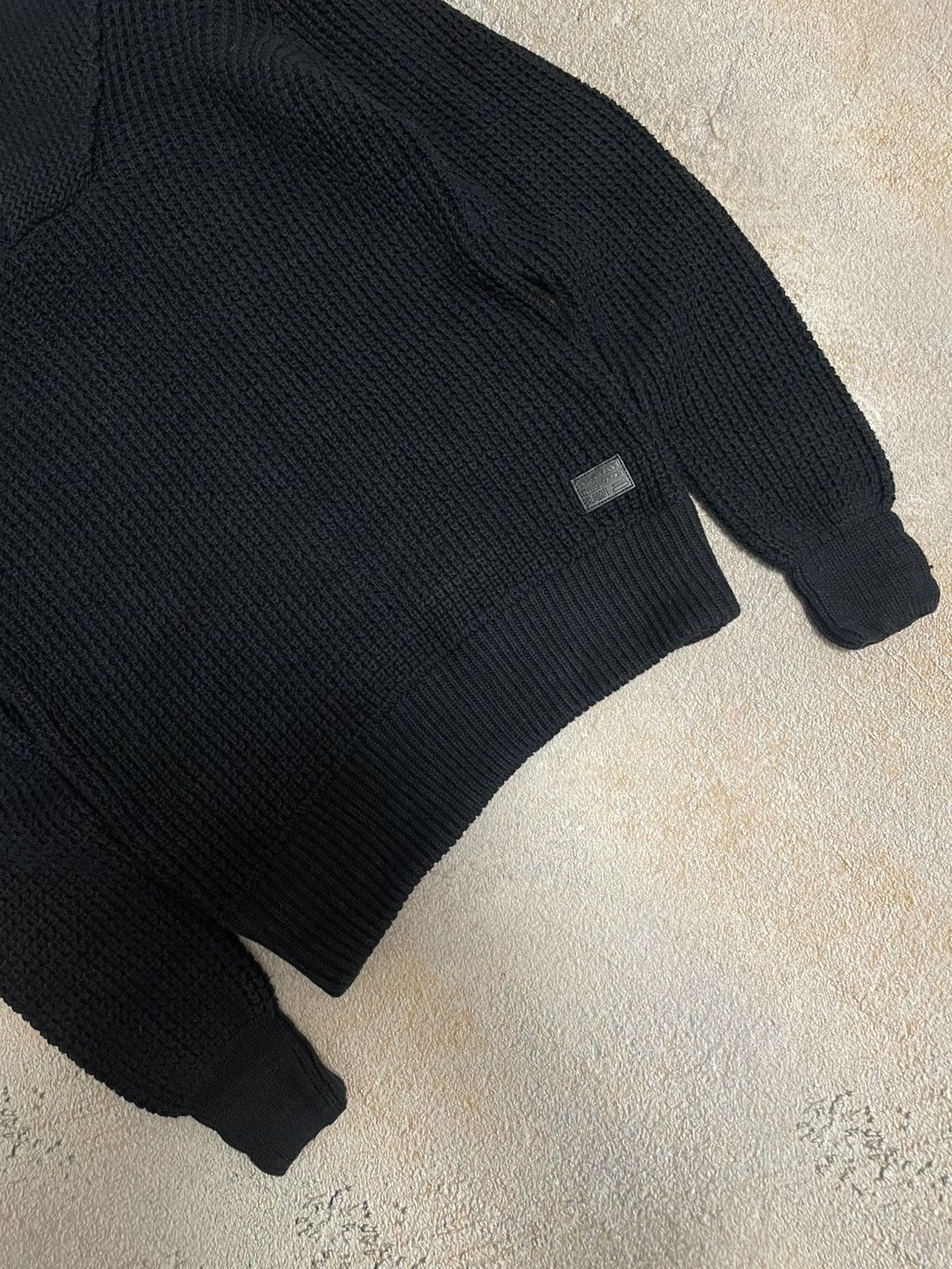 G-Star Vintage Gstar Heavy Cotton Knit Black Sweater Size US S / EU 44-46 / 1 - 4 Thumbnail