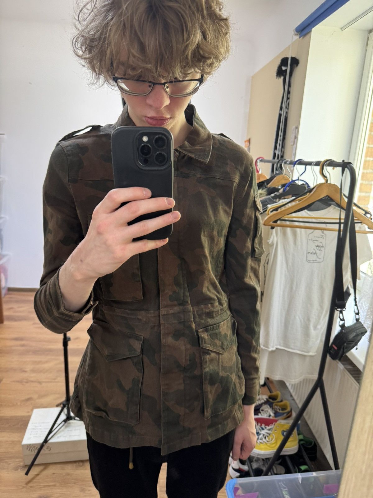 Japanese Brand Military camo cargo multi pocket jacket Avan Garde Japanese Size US S / EU 44-46 / 1 - 15 Thumbnail