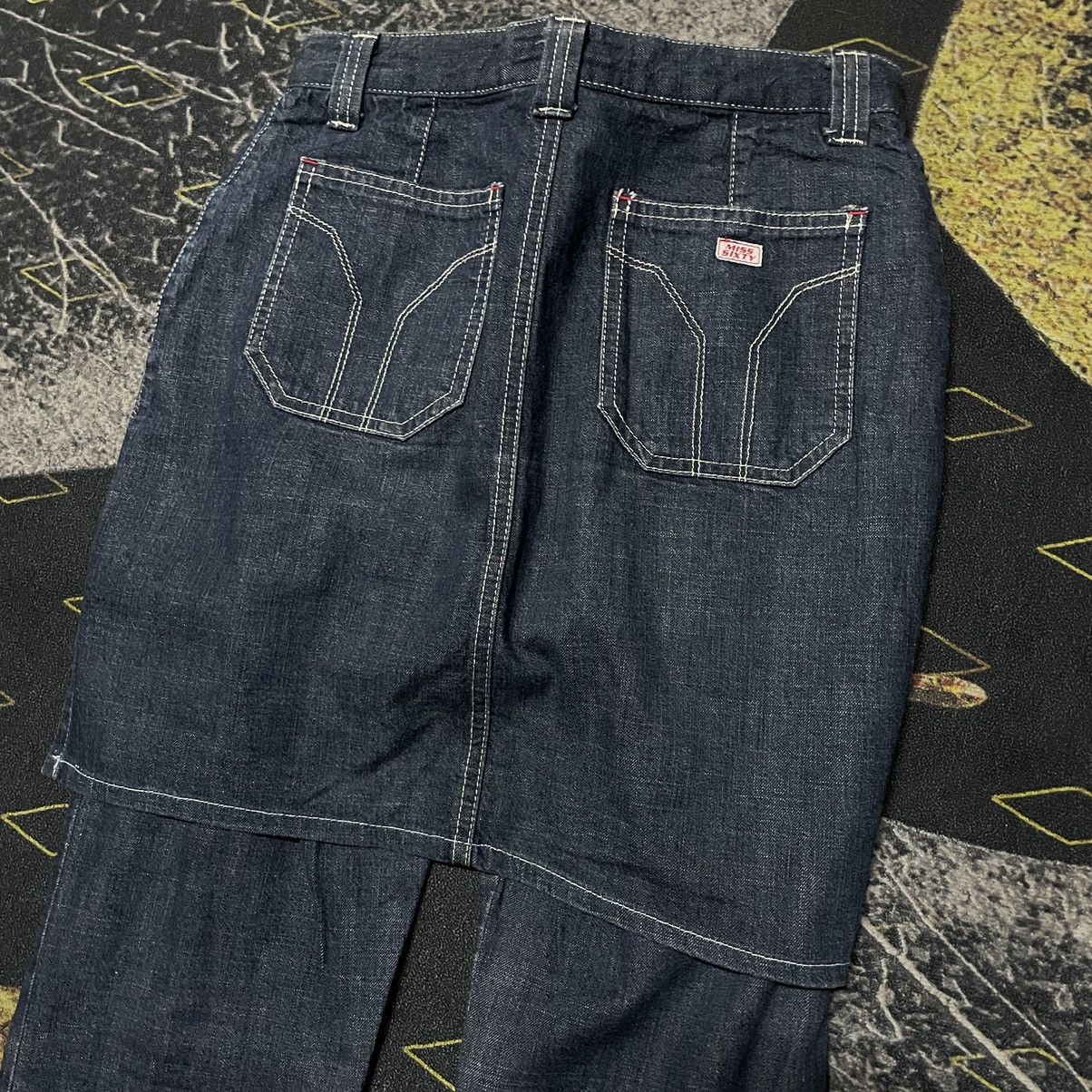 Designer × Miss Sixty 💥- Miss Sixty Selvedge Strechy Jeans With Skirt Size 28" / US 6 / IT 42 - 12 Thumbnail