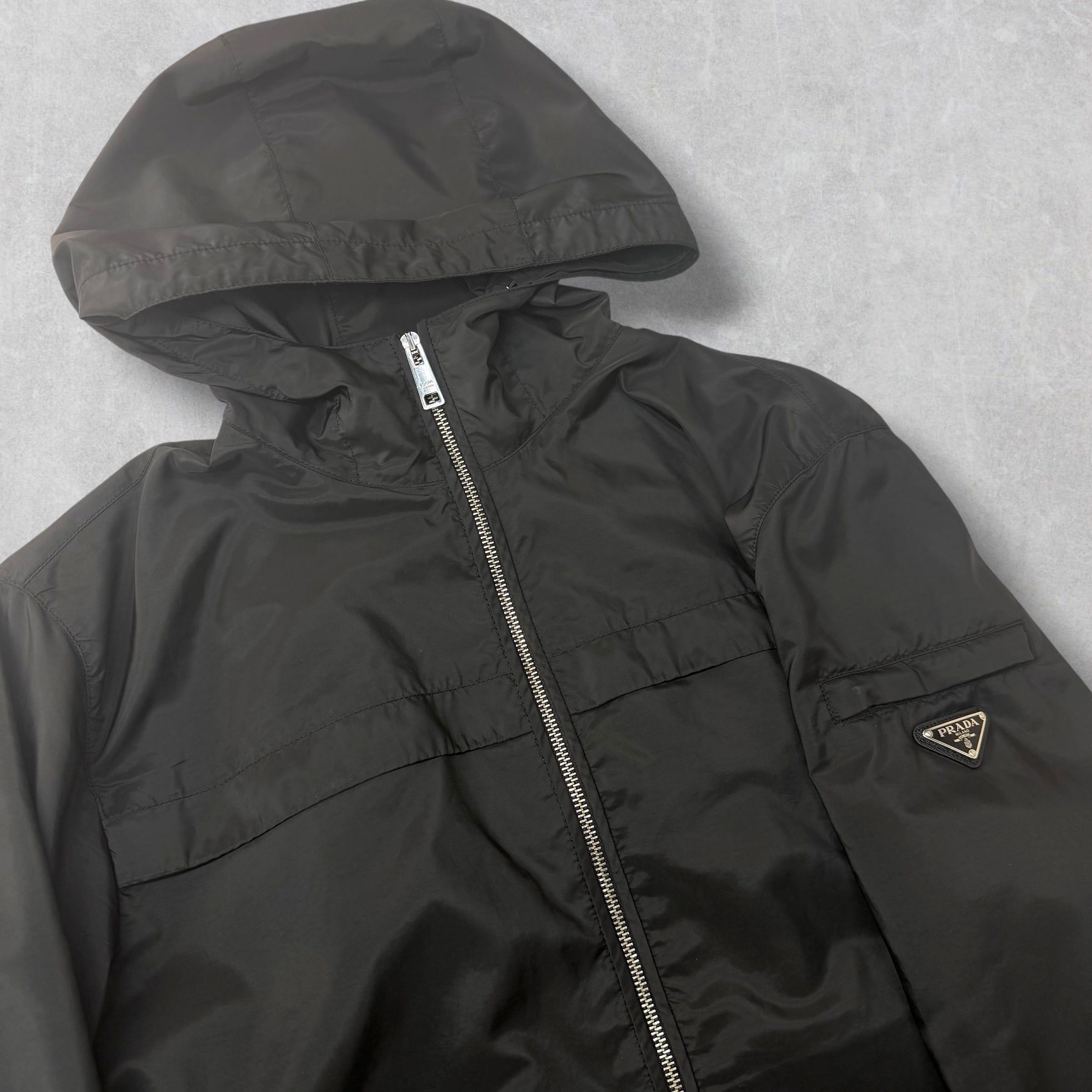 Prada Prada Re-Nylon Hooded Jacket 52 (L) Size US L / EU 52-54 / 3 - 3 Thumbnail