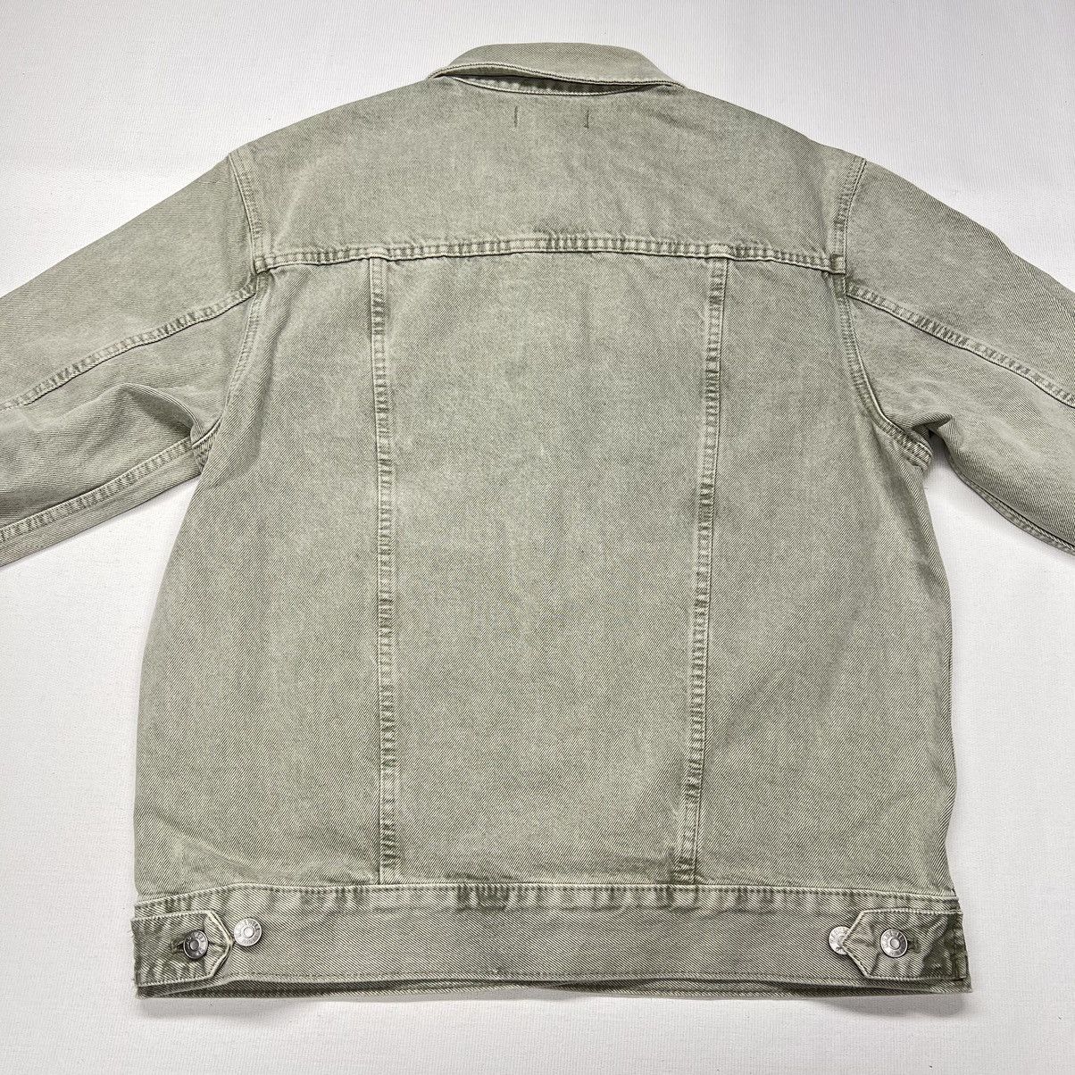 Madewell Madewell Jean Jacket Green Chore Denim Coat Faded Pockets Size M / US 6-8 / IT 42-44 - 11 Thumbnail