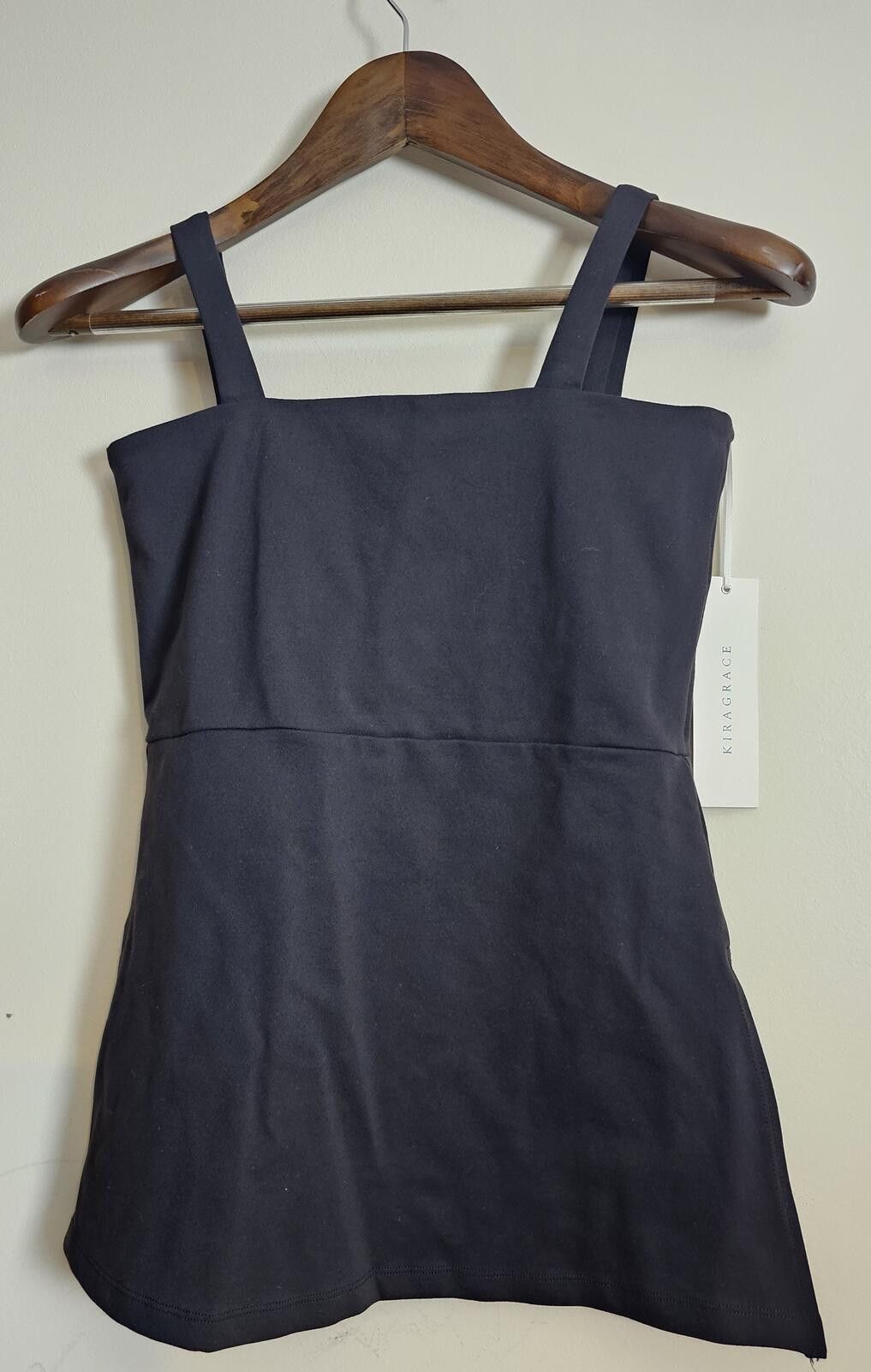 Other NWT KiraGrace Top Black Womens Size S Square Neckline Size S / US 4 / IT 40 - 1 Thumbnail