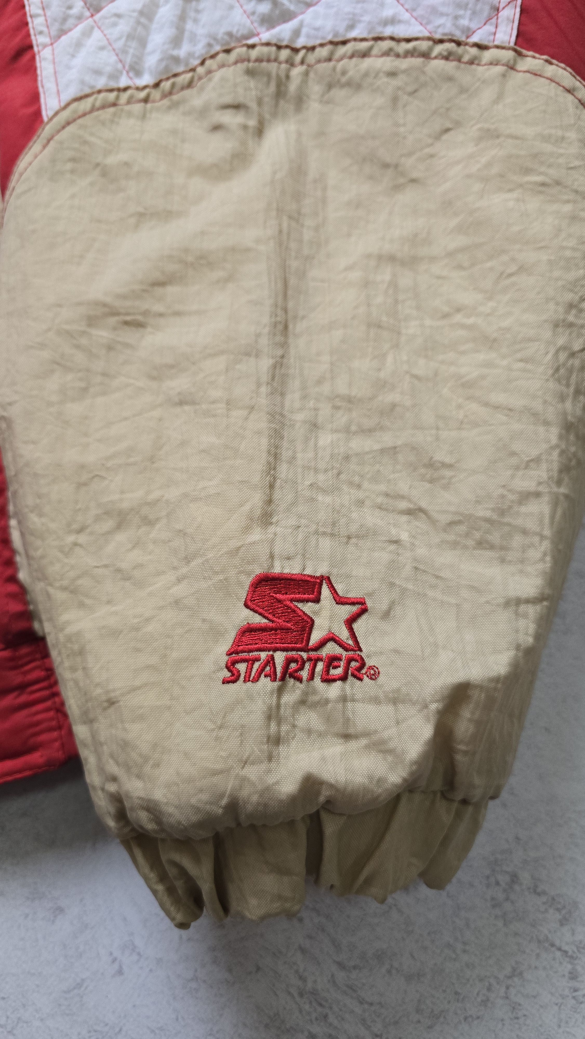 Starter VTG San Francisco 49ers Puffer Jacket 90s Hooded Big Logo Size US XL / EU 56 / 4 - 13 Thumbnail