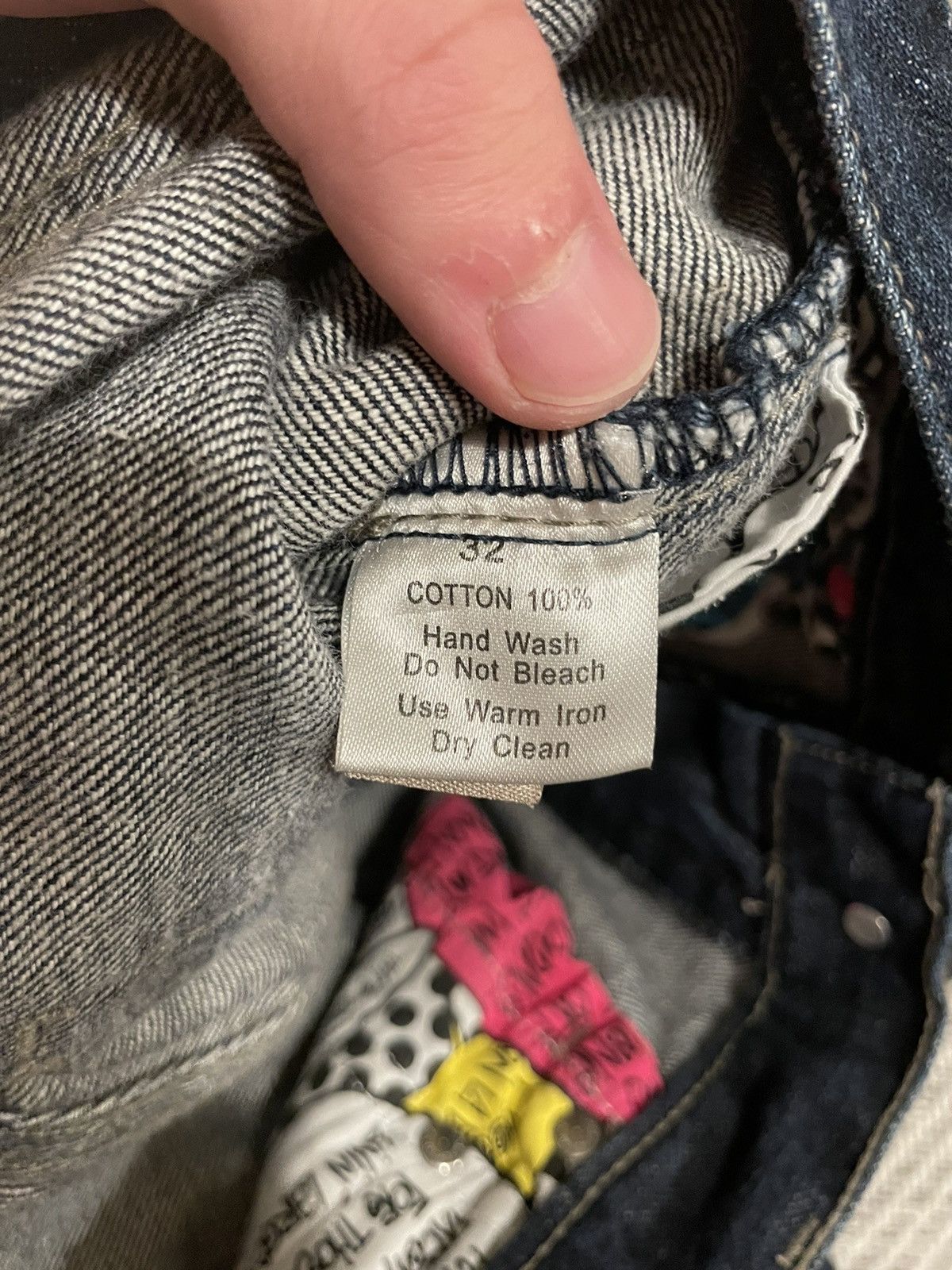STUSSY DENIM WAHSED USED PANTS DOUBLE S