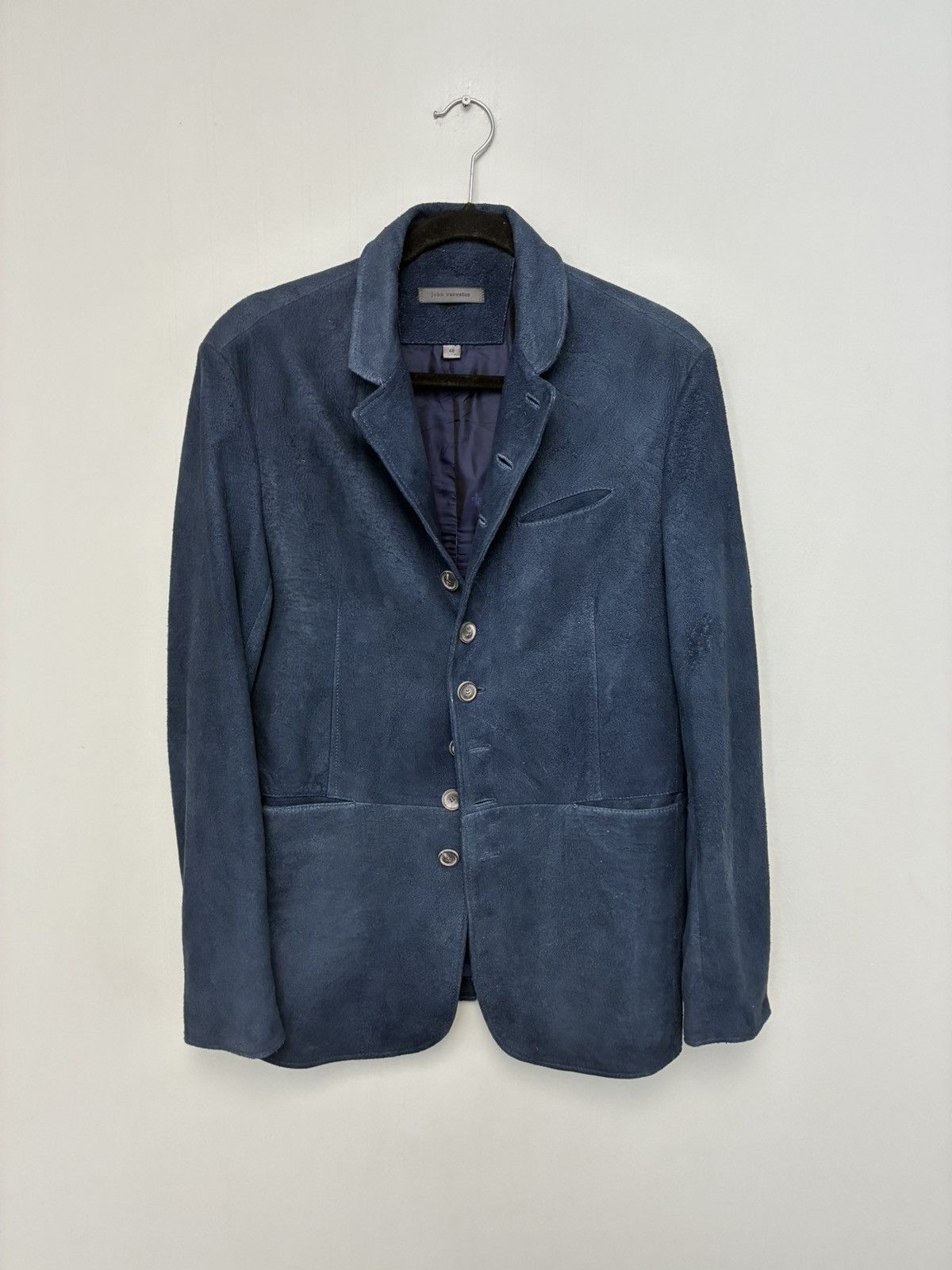 John Varvatos Woodward Multibutton Suede Jacket EU 46 USA 36 Size US S / EU 44-46 / 1 - 11 Thumbnail